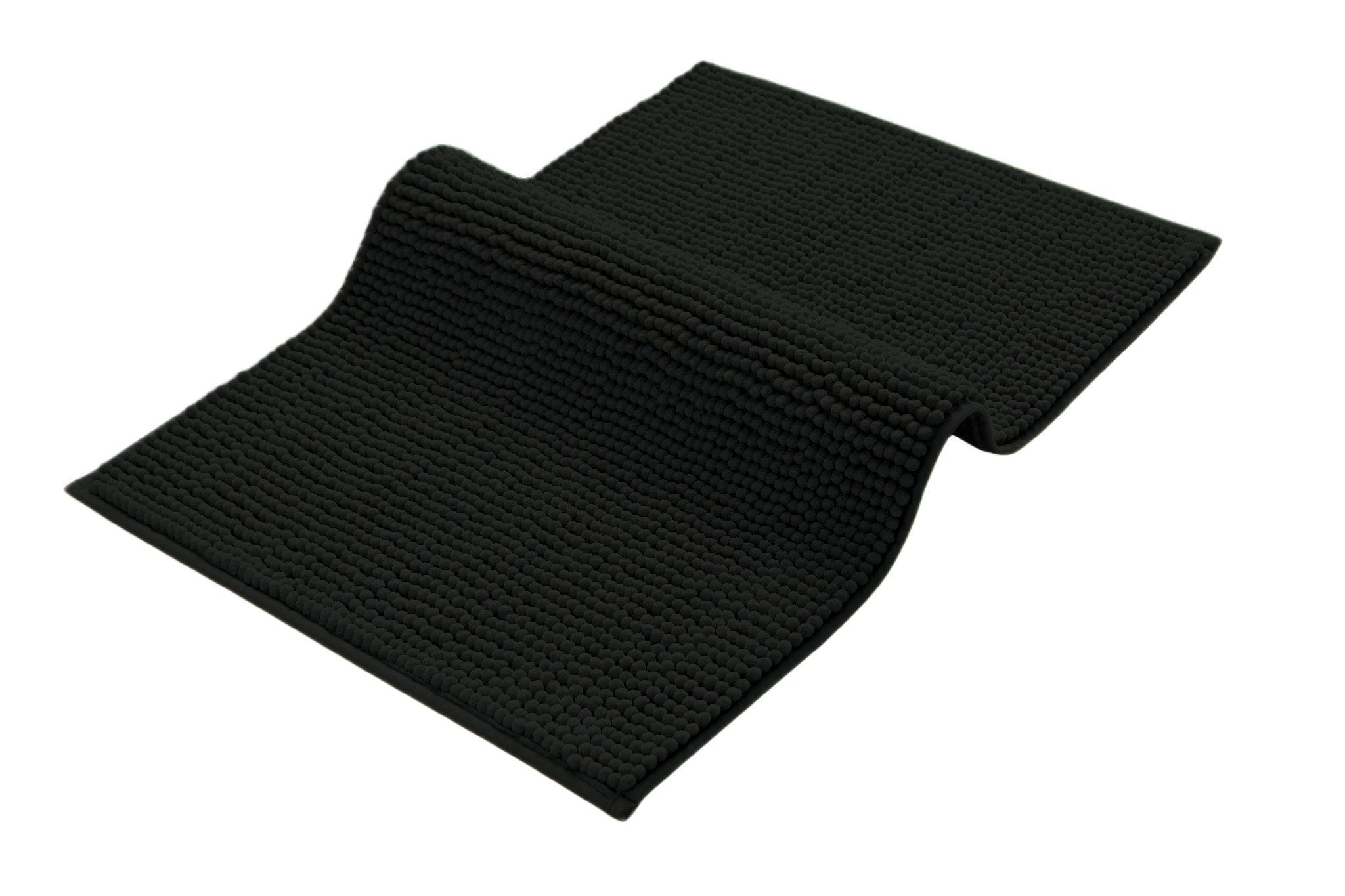 OTTO home Badematte Vanessa Chenille, Badvorleger, Badezimmer Teppich, Duschvorleger, Höhe 15 mm, fußbodenheizungsgeeignet, schnell trocknend, strapazierfähig, Polyester, rechteckig, Uni Farben, besonders weich