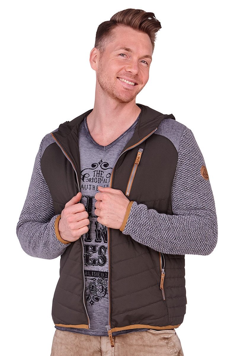 Outdoorjacke Outdoorjacke Herren - RÖDELSEE - nadelgrün/grau