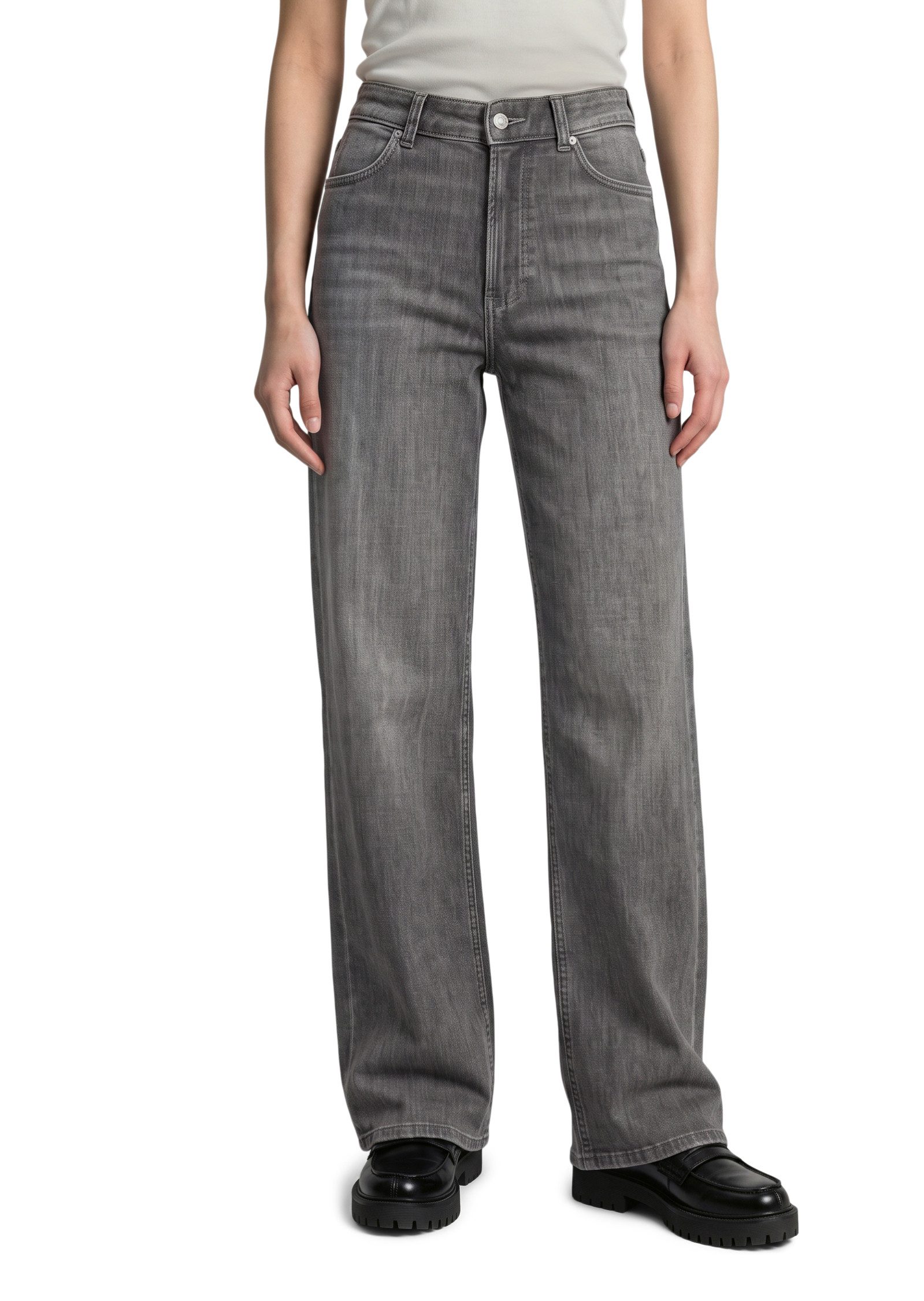 Marc O'Polo DENIM Weite Jeans Model Tomma wide aus Organic Cotton-Stretch