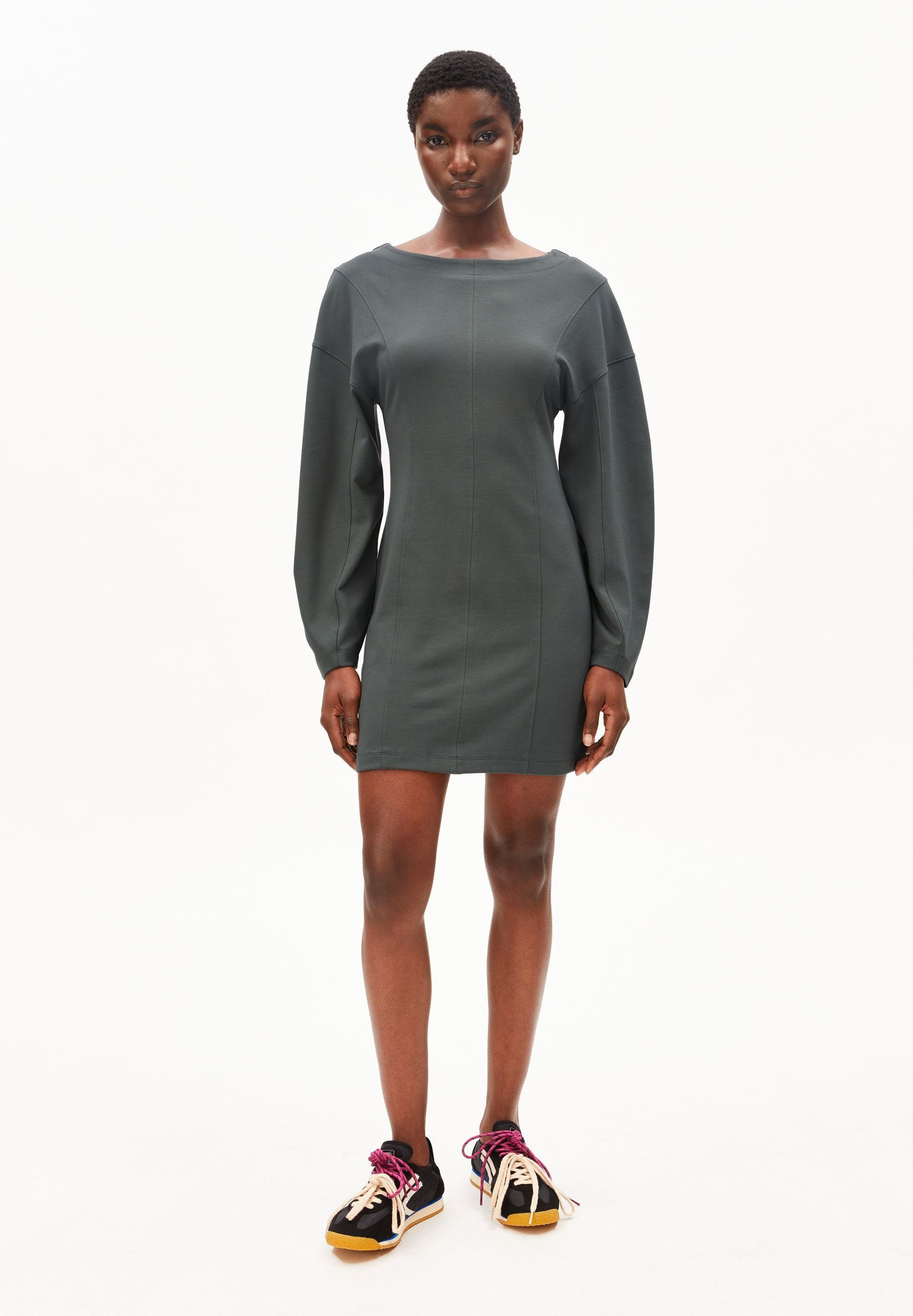 Armedangels Jerseykleid BARREL MINI (Slim Fit) LENZING™ ECOVERO™ Viskose Mix