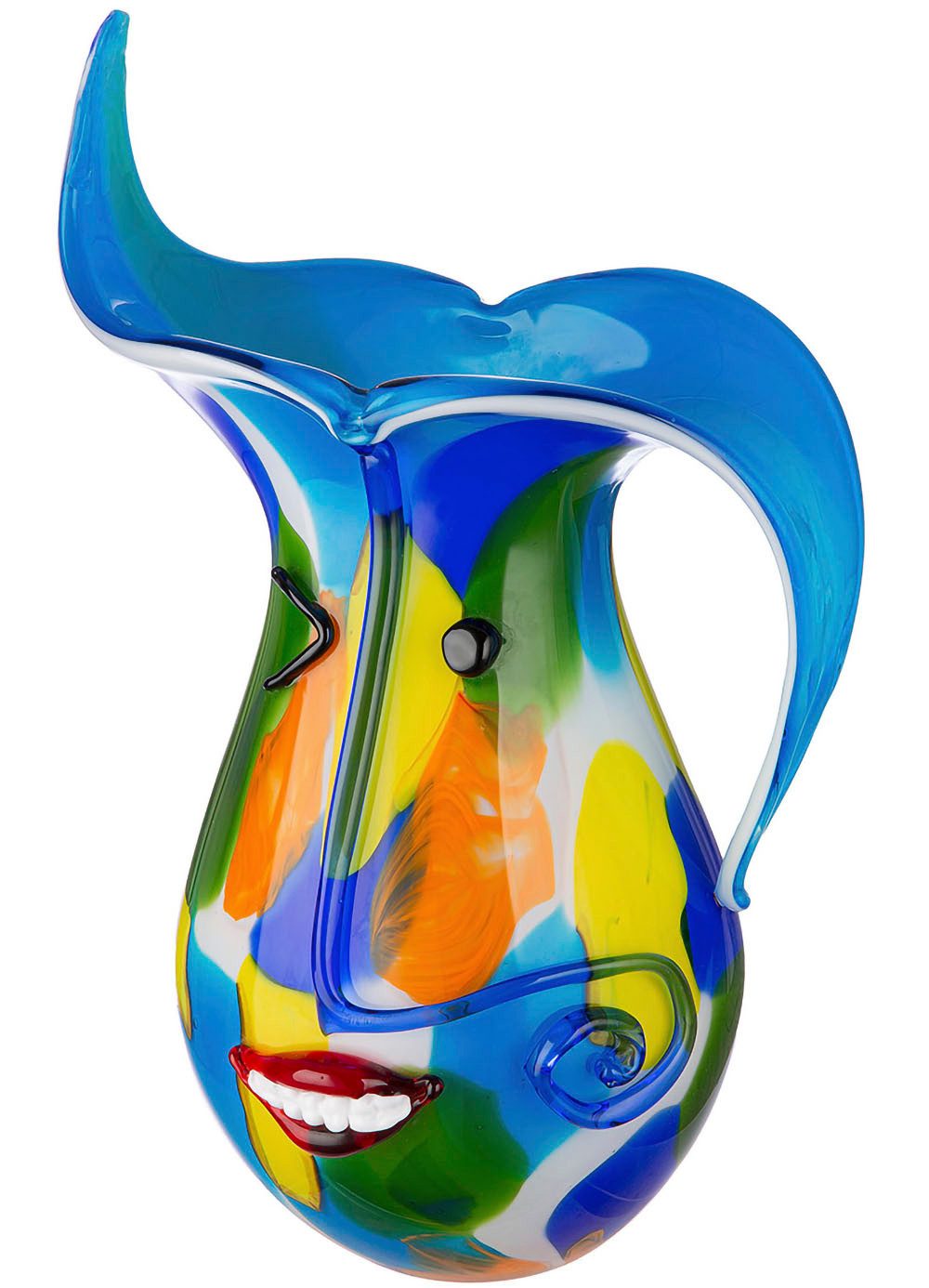 Casablanca by Gilde Tischvase Glasart Designvase "Augusto" aus Glas (1 St), durchgefärbt, handgearbeitet und mundgeblasen