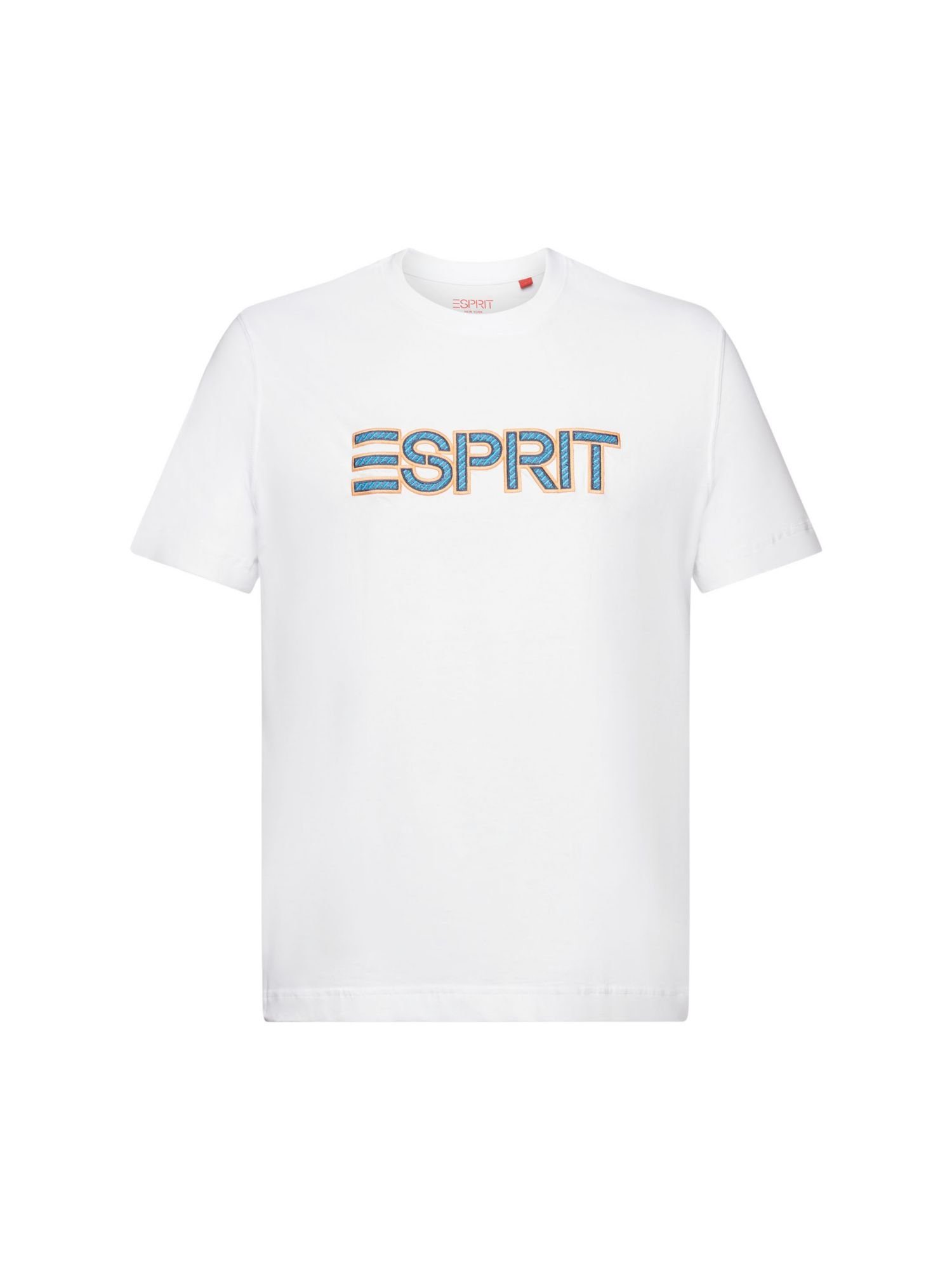 Esprit T-Shirt Logo-T-Shirt (1-tlg) WHITE