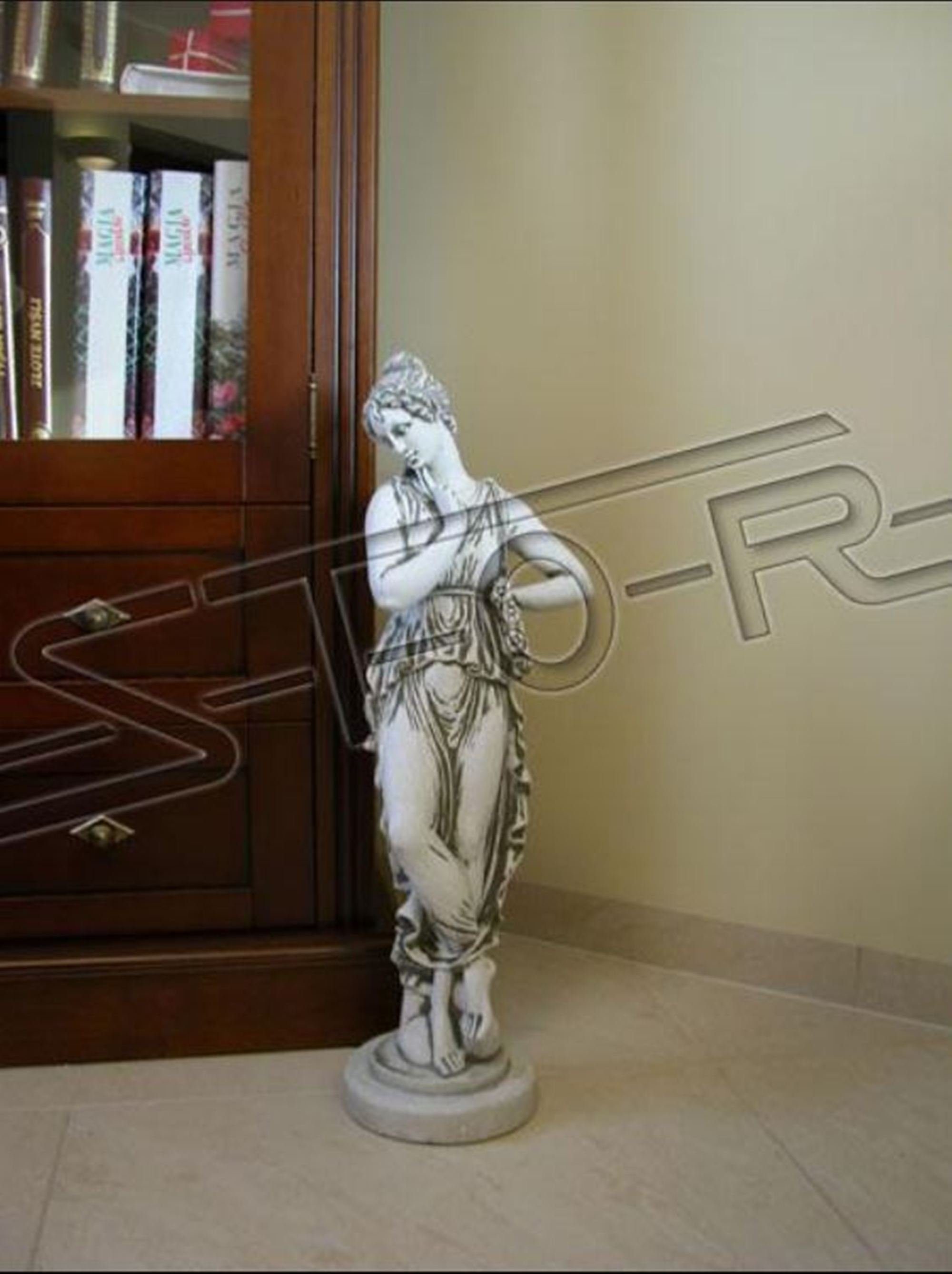 JVmoebel Skulptur Frau 66cm Skulptur Design Figur Statue Garten Figuren Skulpturen