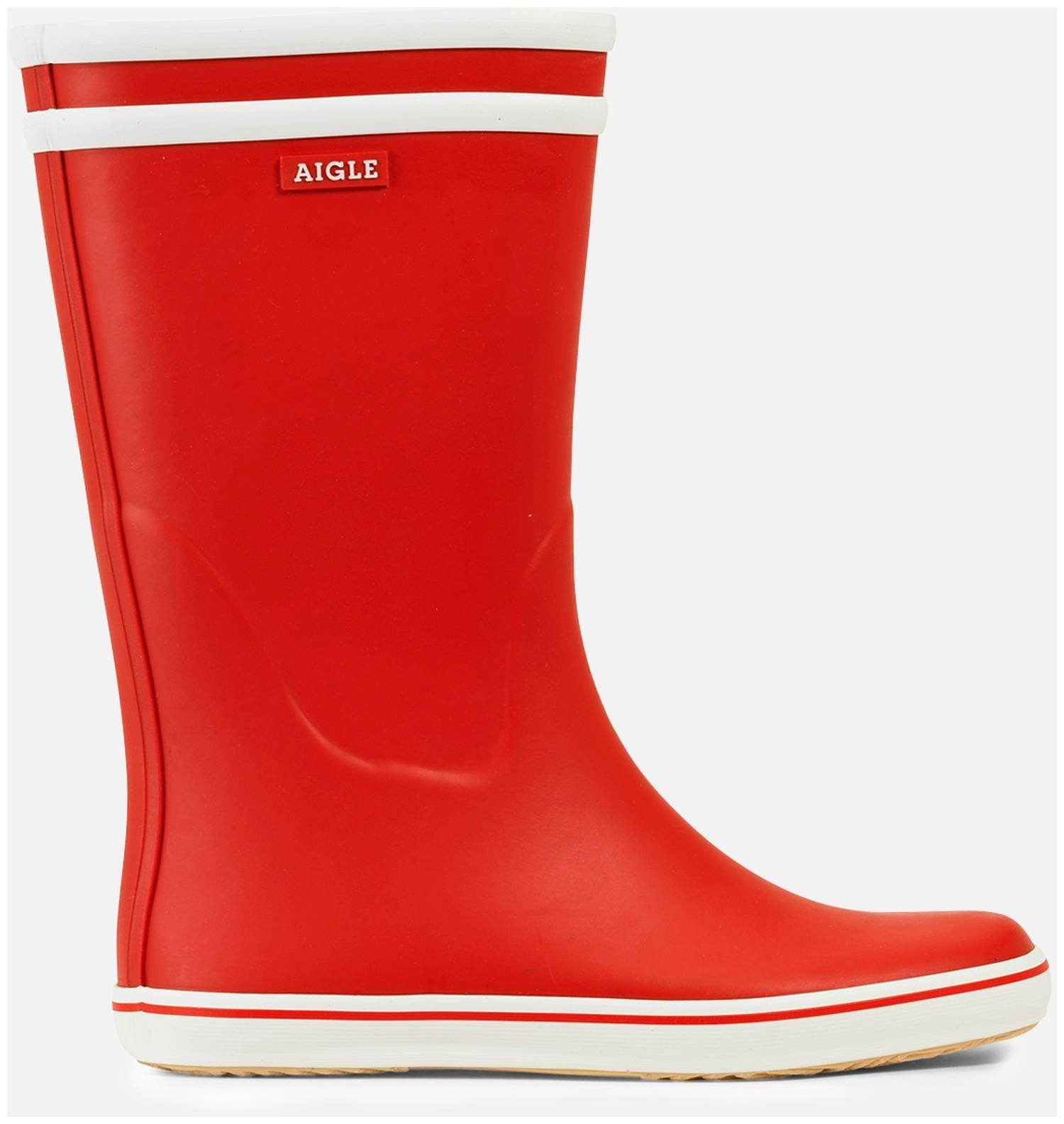 Rouge/Blanc Gummistiefel Malouine Bt Aigle Aigle