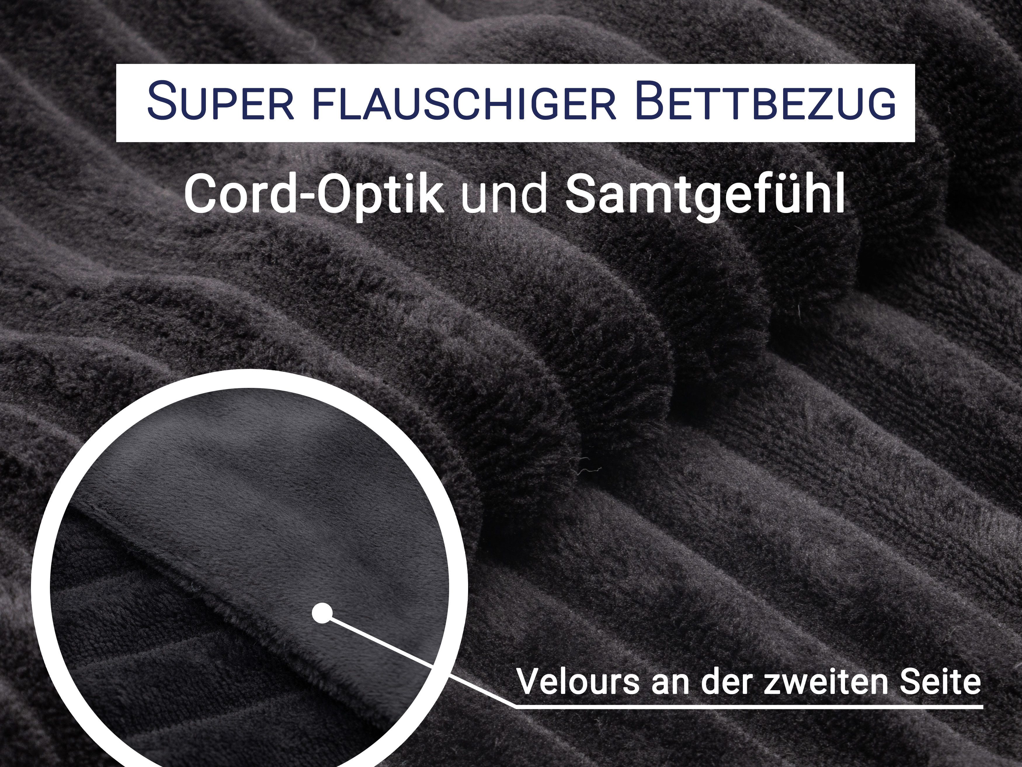 ZOLLNER Bettwäsche, Mikrofaser, 2 teilig, 100% Polyester, vom Hotelwäschespezalisten