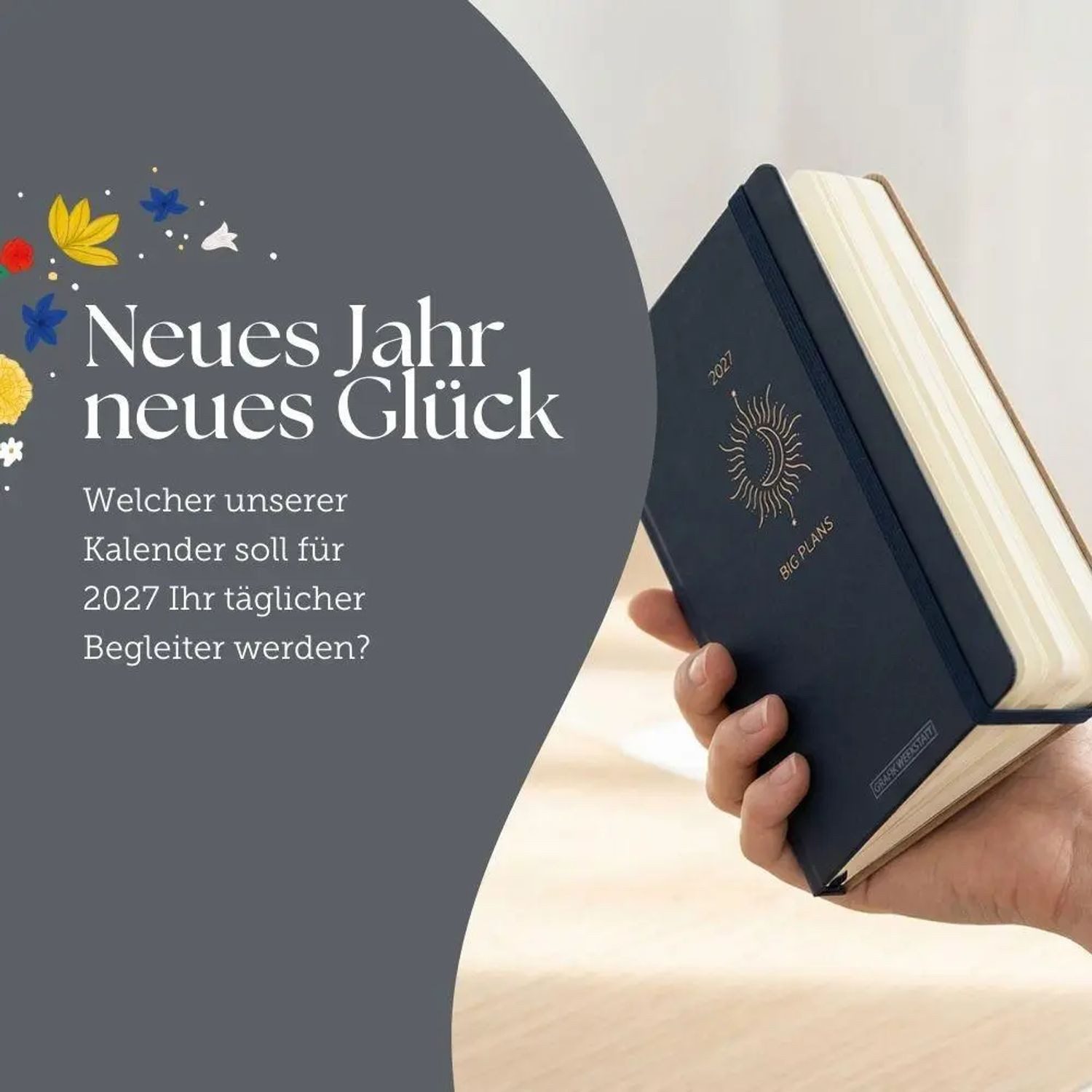Grafik Werkstatt Taschenkalender Terminplaner 2027 Kleines Herz