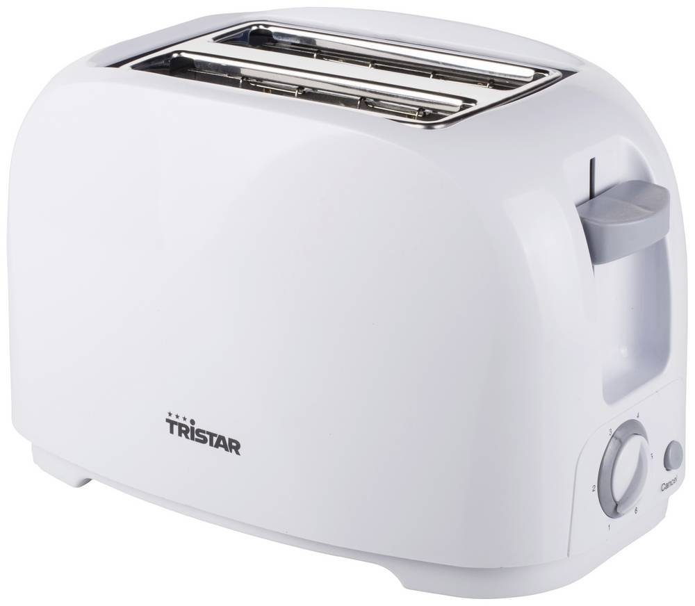 Tristar Toaster Tristar BR-1013 Toaster mit Brötchenaufsatz Weiß, 800 W