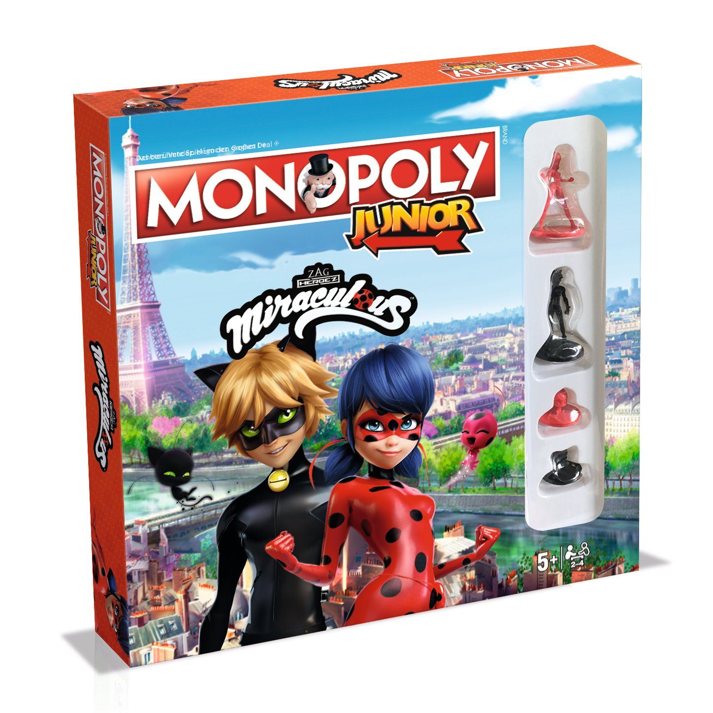 Winning Moves Spiel Monopoly Junior Miraculous, Brettspiel