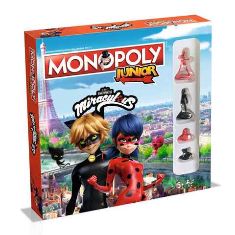 Winning Moves Spiel, Brettspiel Monopoly Junior Miraculous