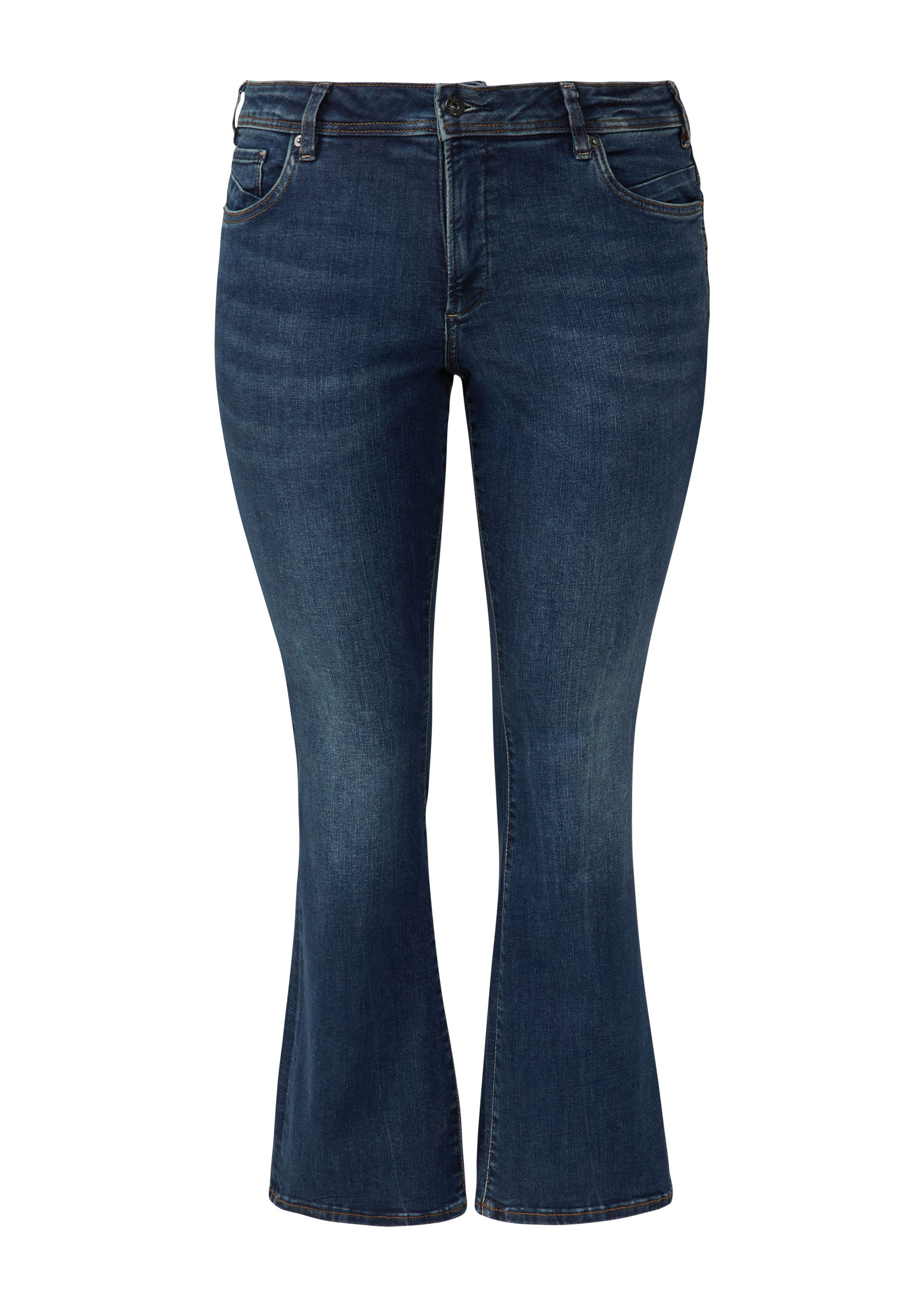 QS Bootcut-Jeans Jeans-Hose Jeans / Slim Fit / Mid Rise / Bootcut Leg günstig online kaufen