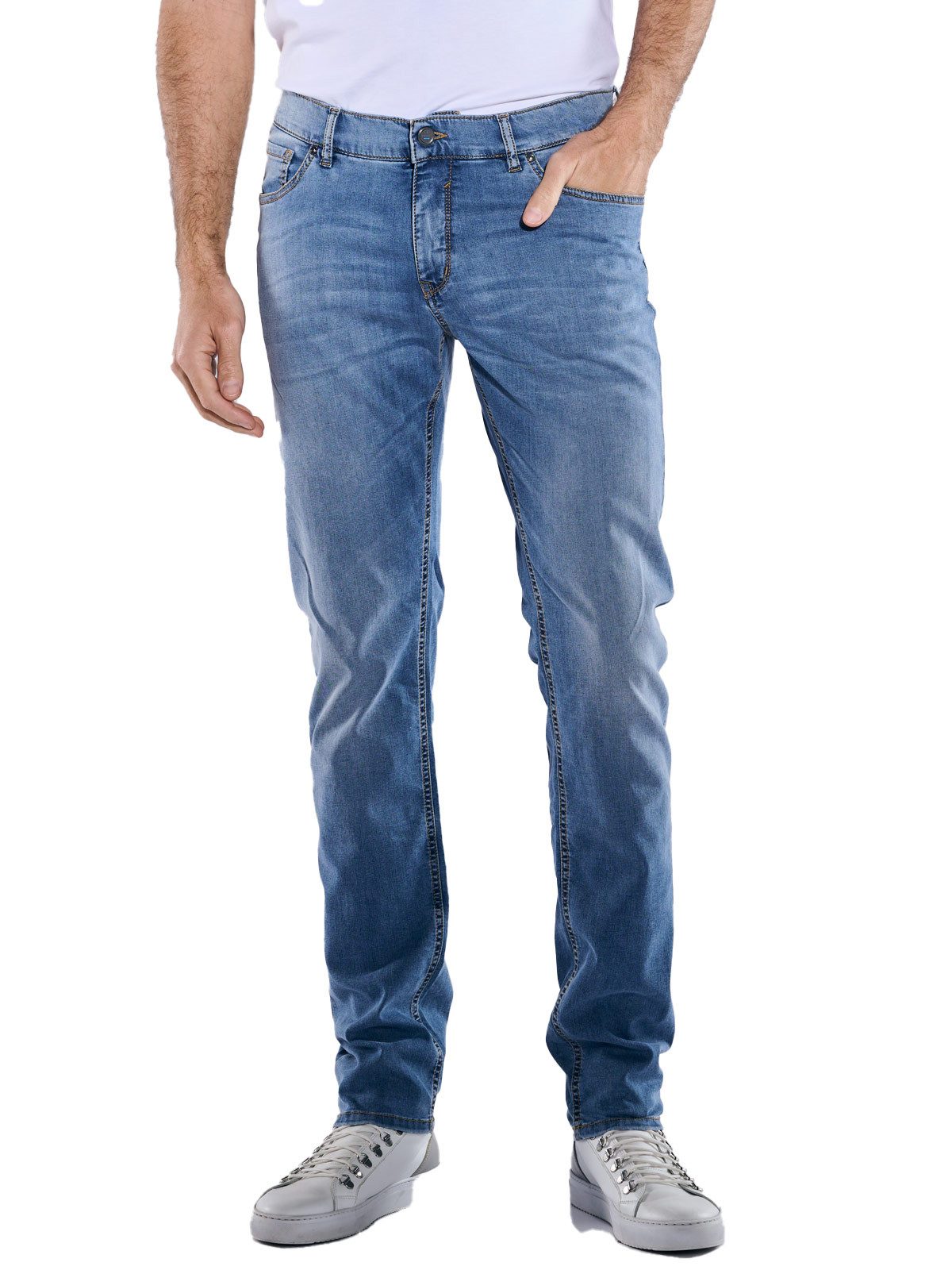 ENGBERS GERMANY Stretch-Jeans ENGBERS GERMANY Herren Super-Stretch-Jeans regular, Hellblau