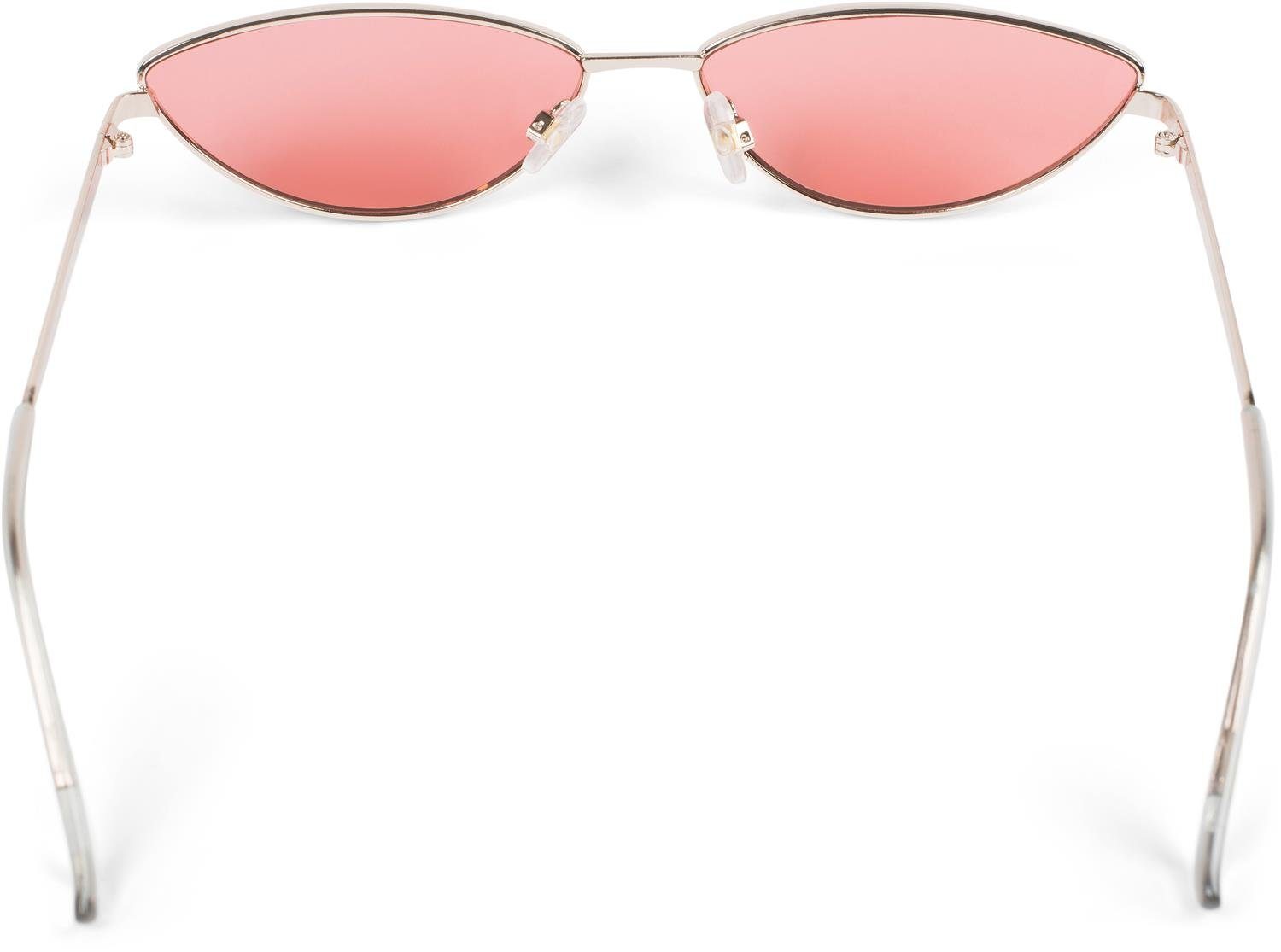 getönt Pink Glas Sonnenbrille styleBREAKER (1-St) / Getönt Gold Gestell