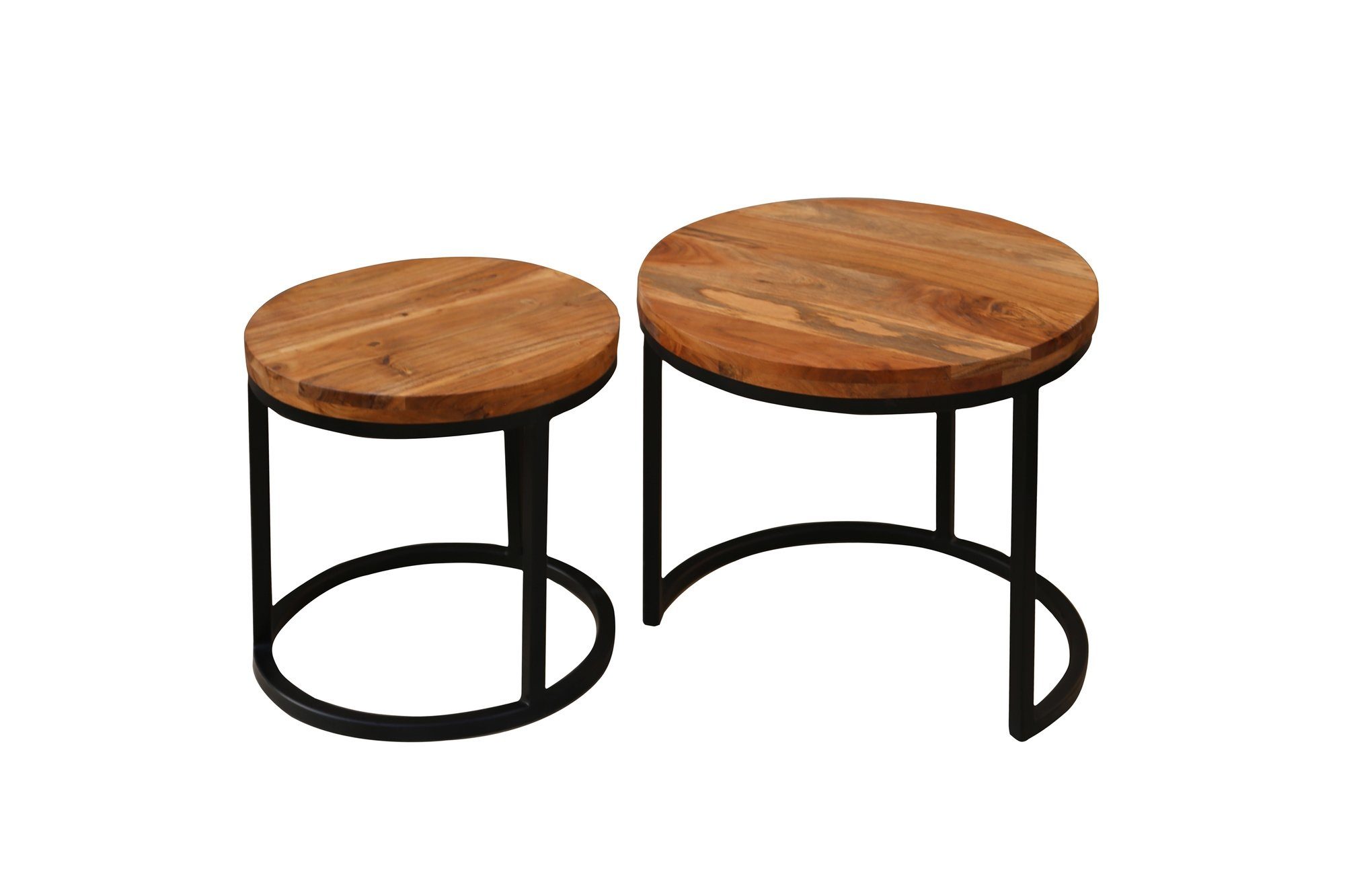 freiraum Satztisch SELMA (BxHxT: 50x45x50 cm), aus Massivholz Akazie in braun