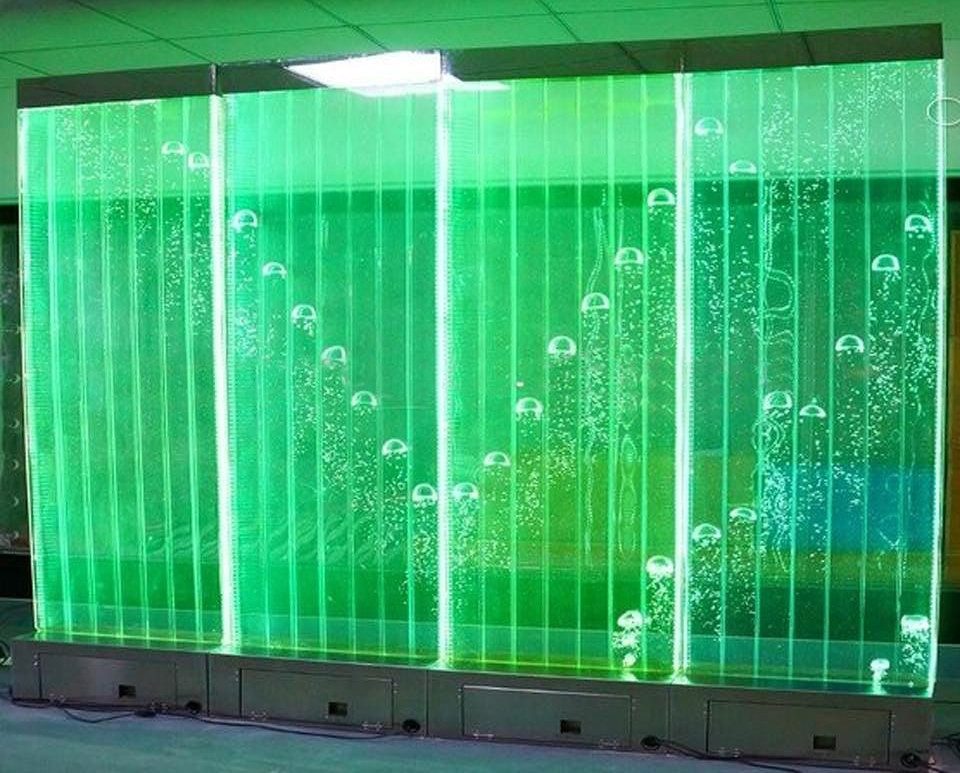 Xlmoebel Zimmerbrunnen LED Wasserwand mit Wasserblase und entspannender Beleuchtung, (Water Wall), Hergestellt in Europa
