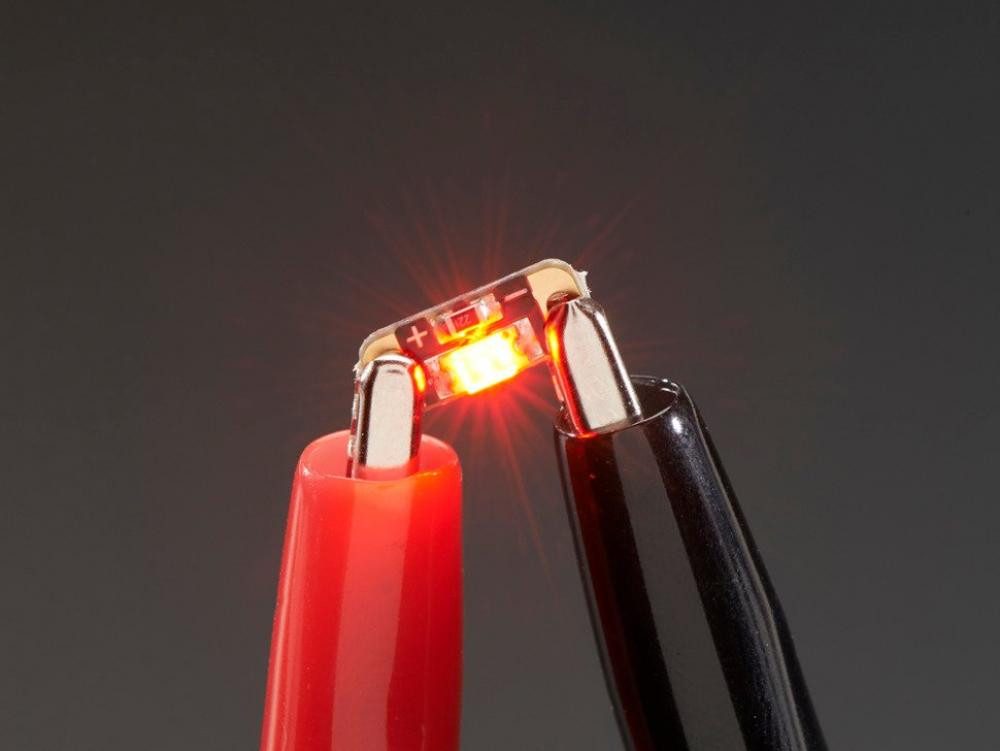 Smarte LED-Leuchte Adafruit LED Sequins - Rubinrot - 5er Pack