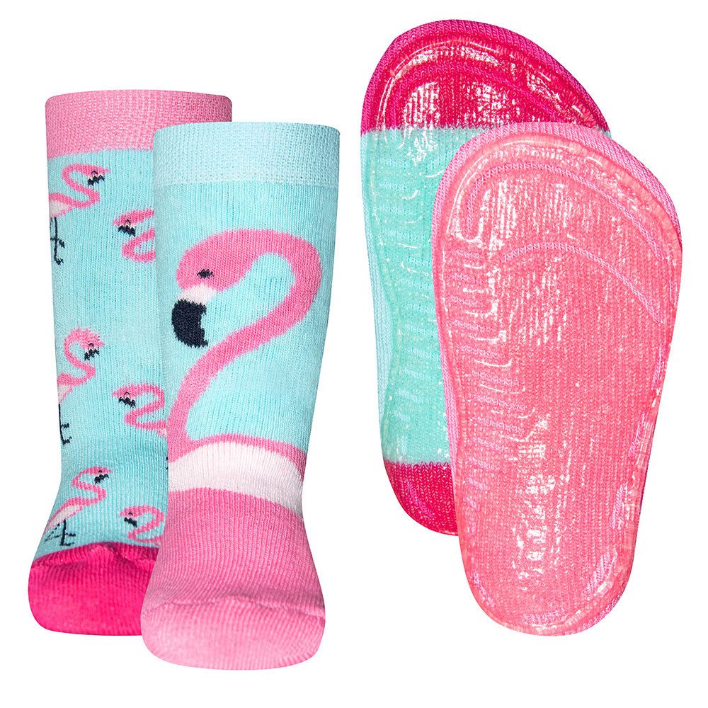 ABS-Socken Stoppersocken 2er Pack Flamingo