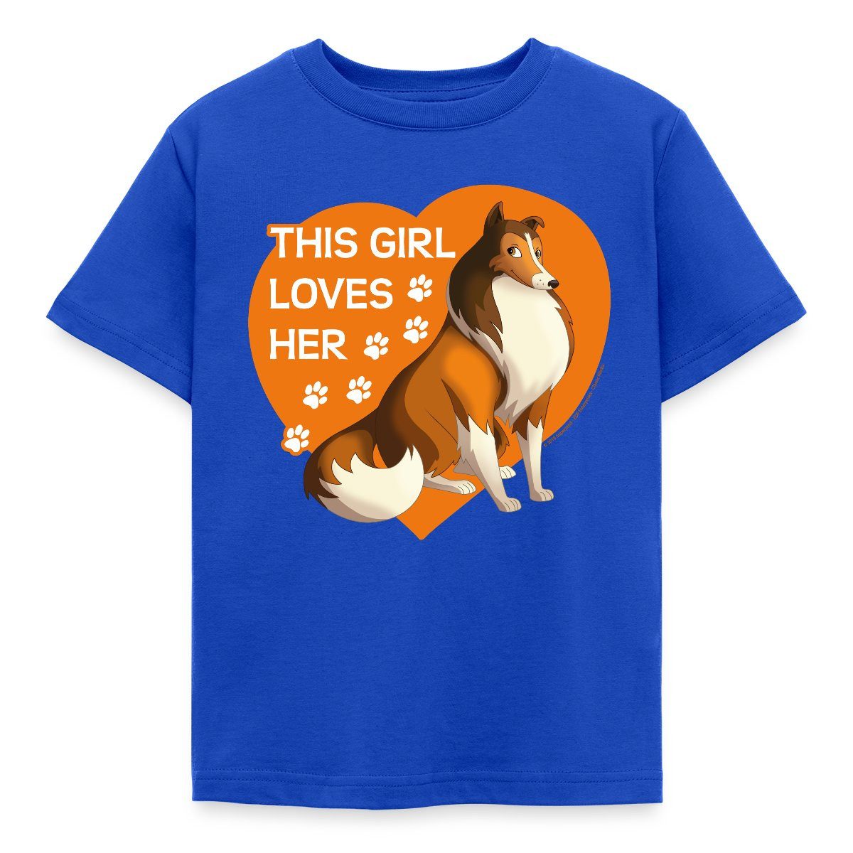 T-Shirt Lassie Dieses Mädchen Liebt Lassie Spruch Kinder T-Shirt
