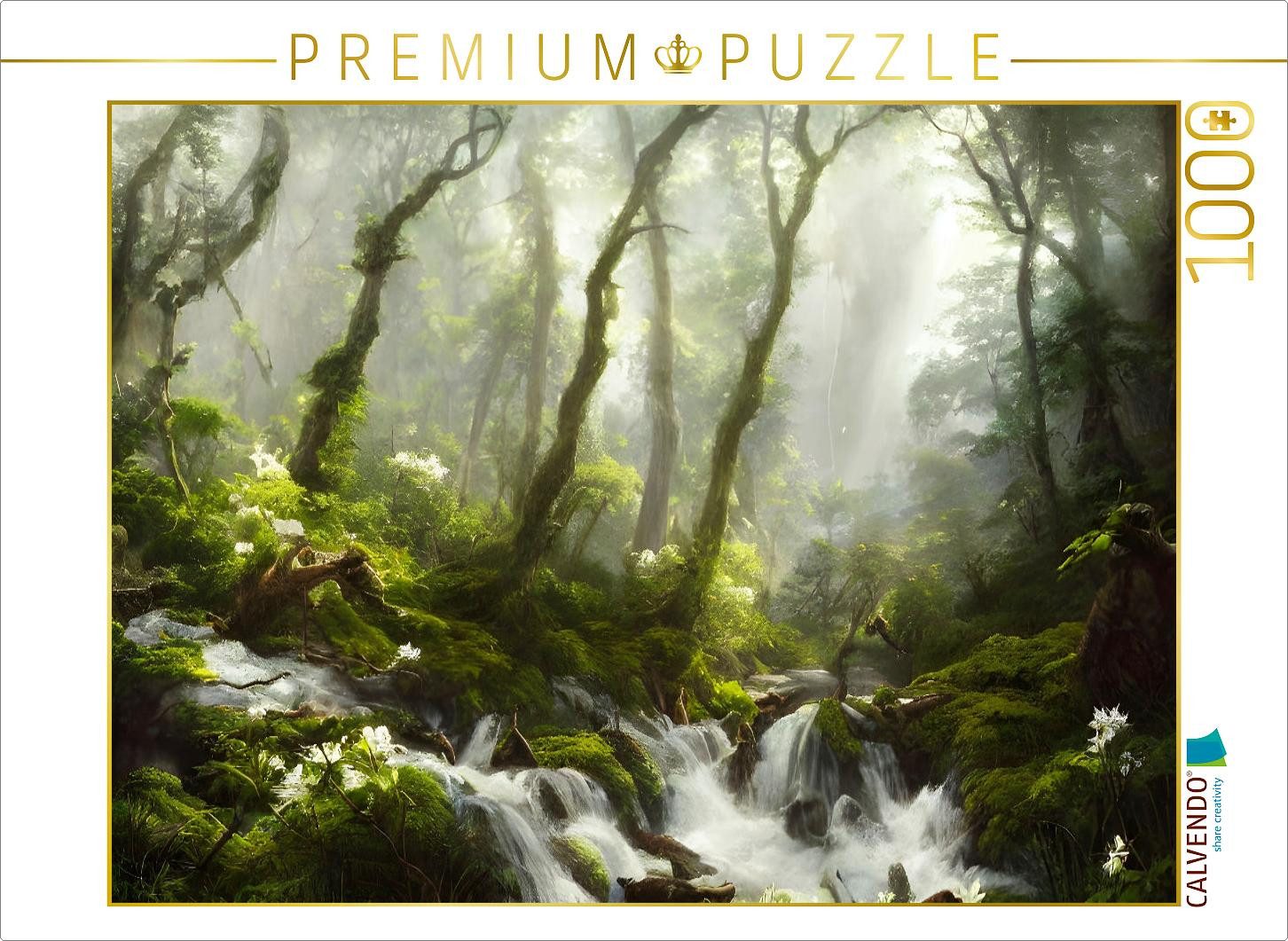 Puzzle CALVENDO Puzzle Ein Motiv aus dem Kalender Waldgemälde, 1000 Teile Le