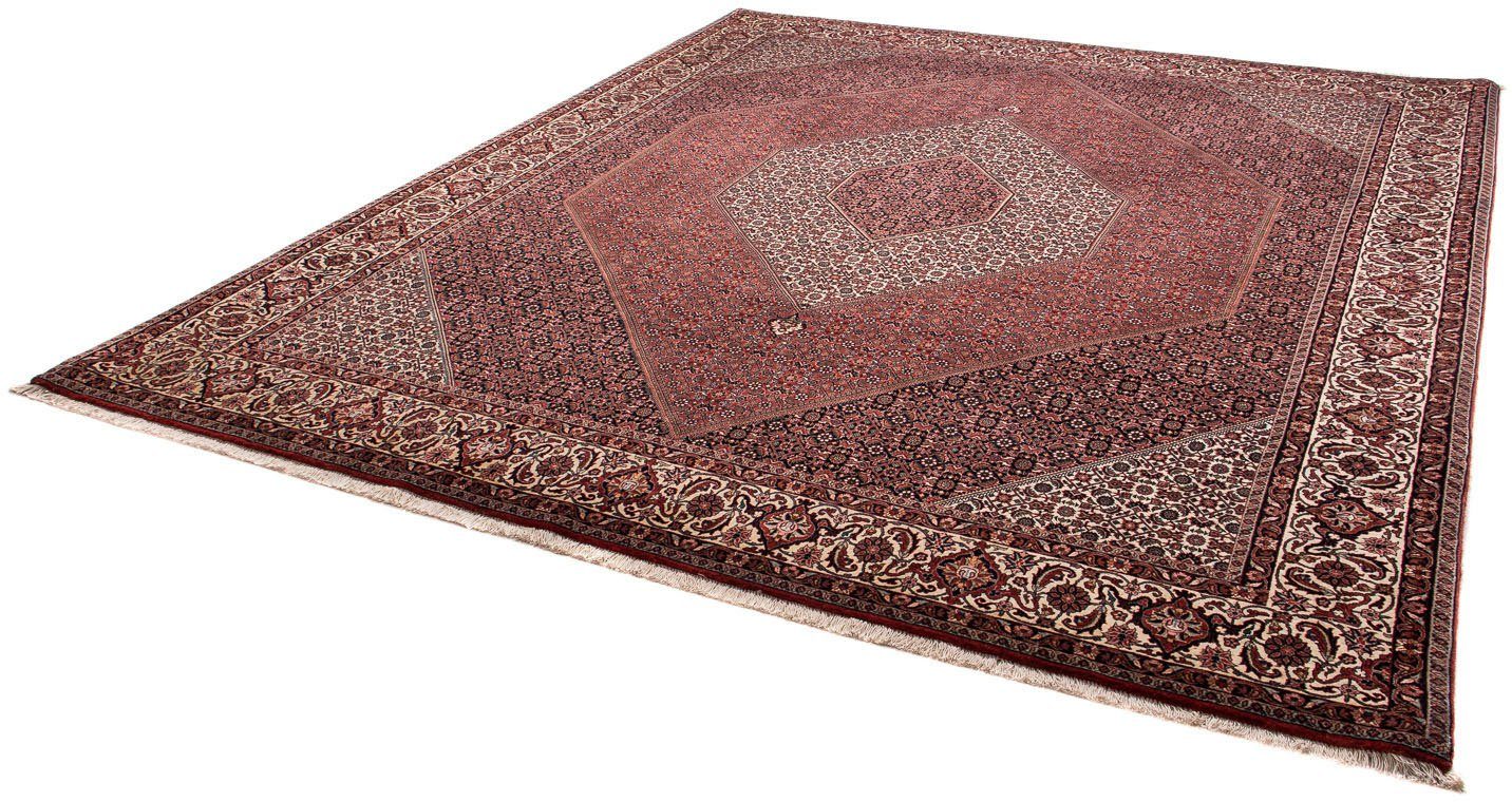 Orientteppich Perser - Bidjar - 309 x 256 cm - dunkelrot, morgenland, rechteckig, Höhe: 15 mm, Wohnzimmer, Handgeknüpft, Einzelstück mit Zertifikat