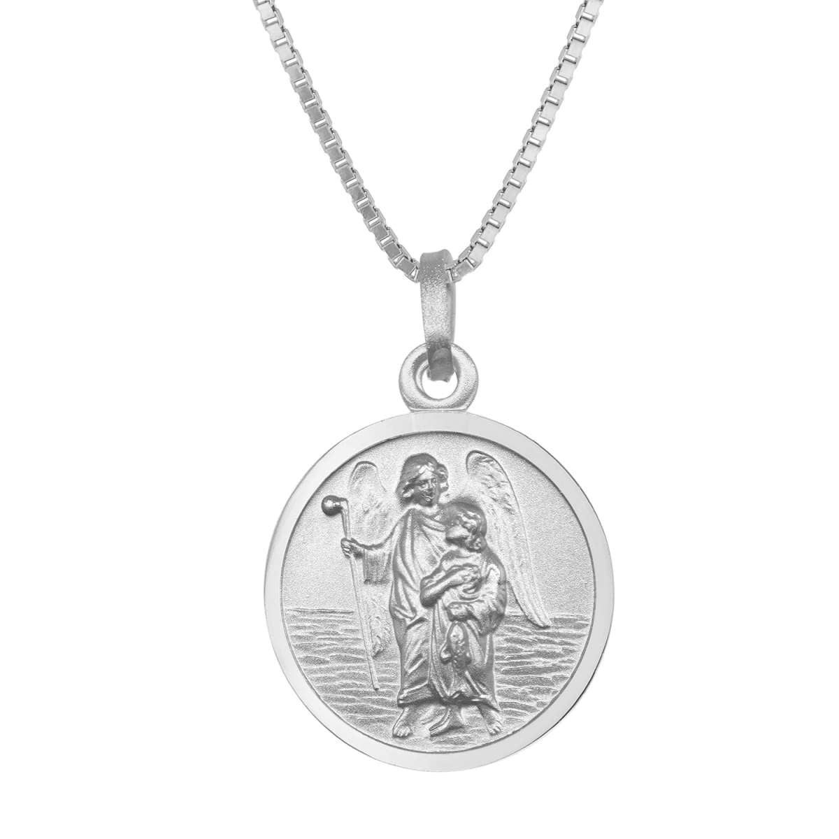 trendor Kette mit Anhänger 41465, mit Erzengel Raphael Ø 16 mm 925 Silber