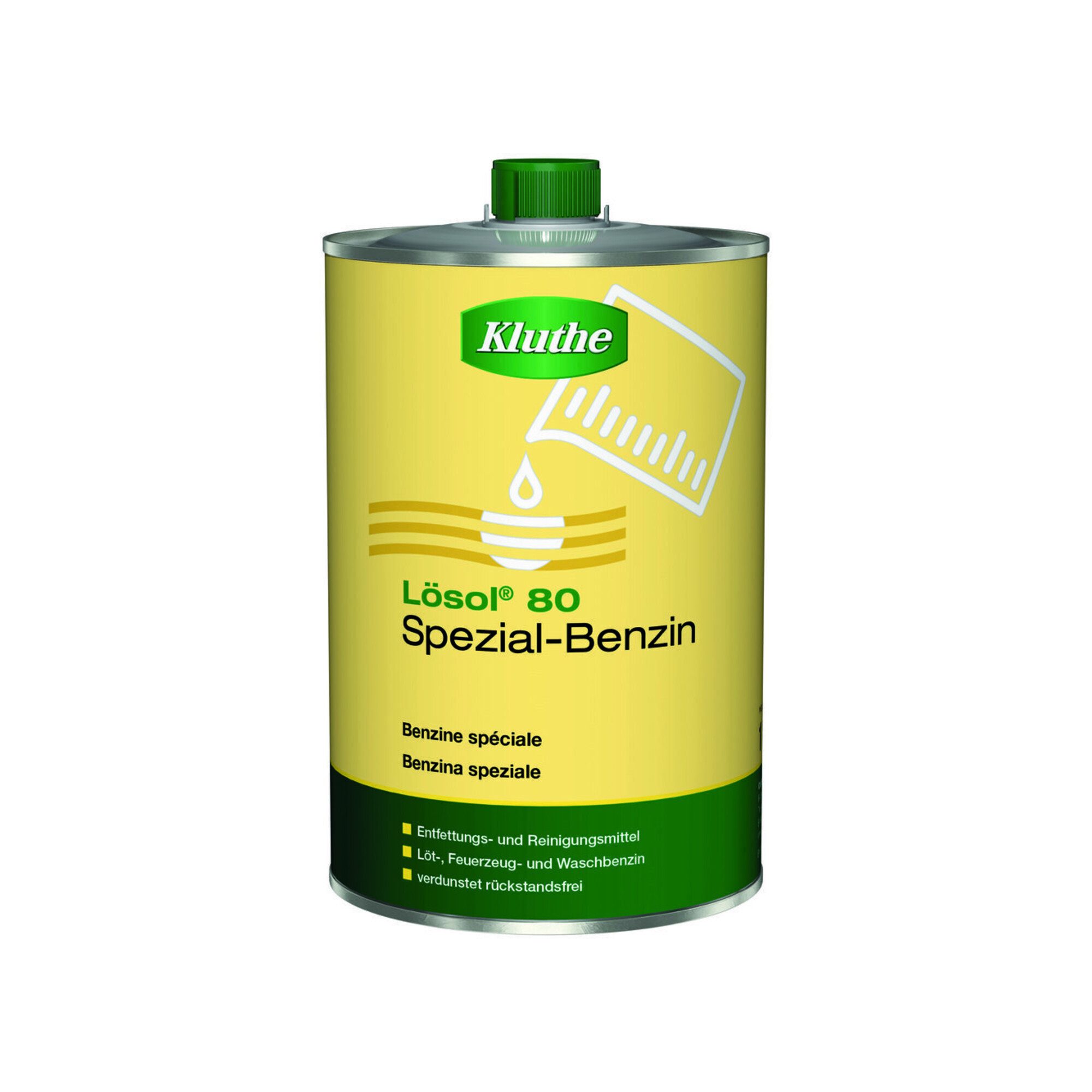 Kluthe Lösol 80 Spezialbenzin Waschbenzin 1l Flasche 12 Stk