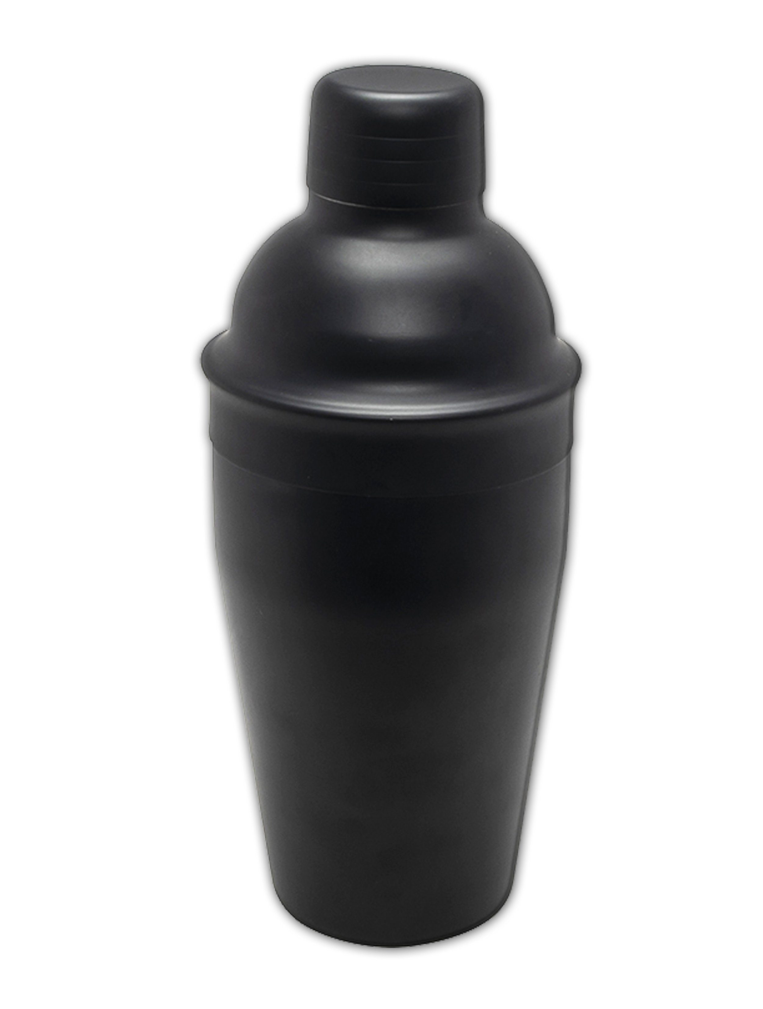 HIT Trading Cocktail Shaker COCKTAIL SHAKER 3-tlg Schwarz Edelstahl 500ml Cocktailmixer 45, Barmixer Cocktailshaker
