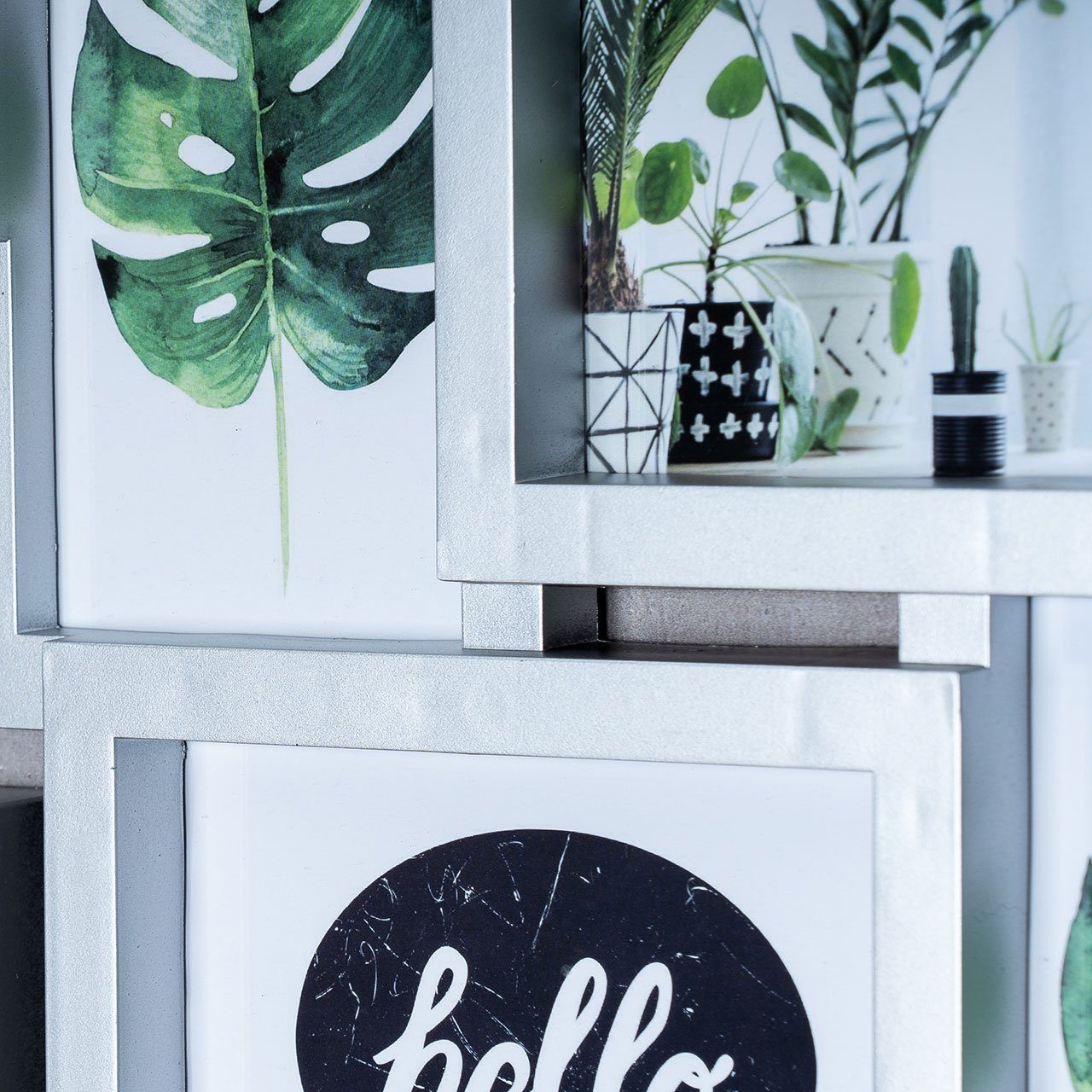 Levandeo® Bilderrahmen Collage, Bilderrahmen silber 12 Fotos Fotogalerie Fotocollage Collage