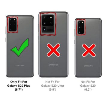 CoolGadget Handyhülle Carbon Handy Hülle für Samsung Galaxy S20 Plus 6,7 Zoll, robuste Telefonhülle Case Schutzhülle für Samsung S20+ 5G Hülle