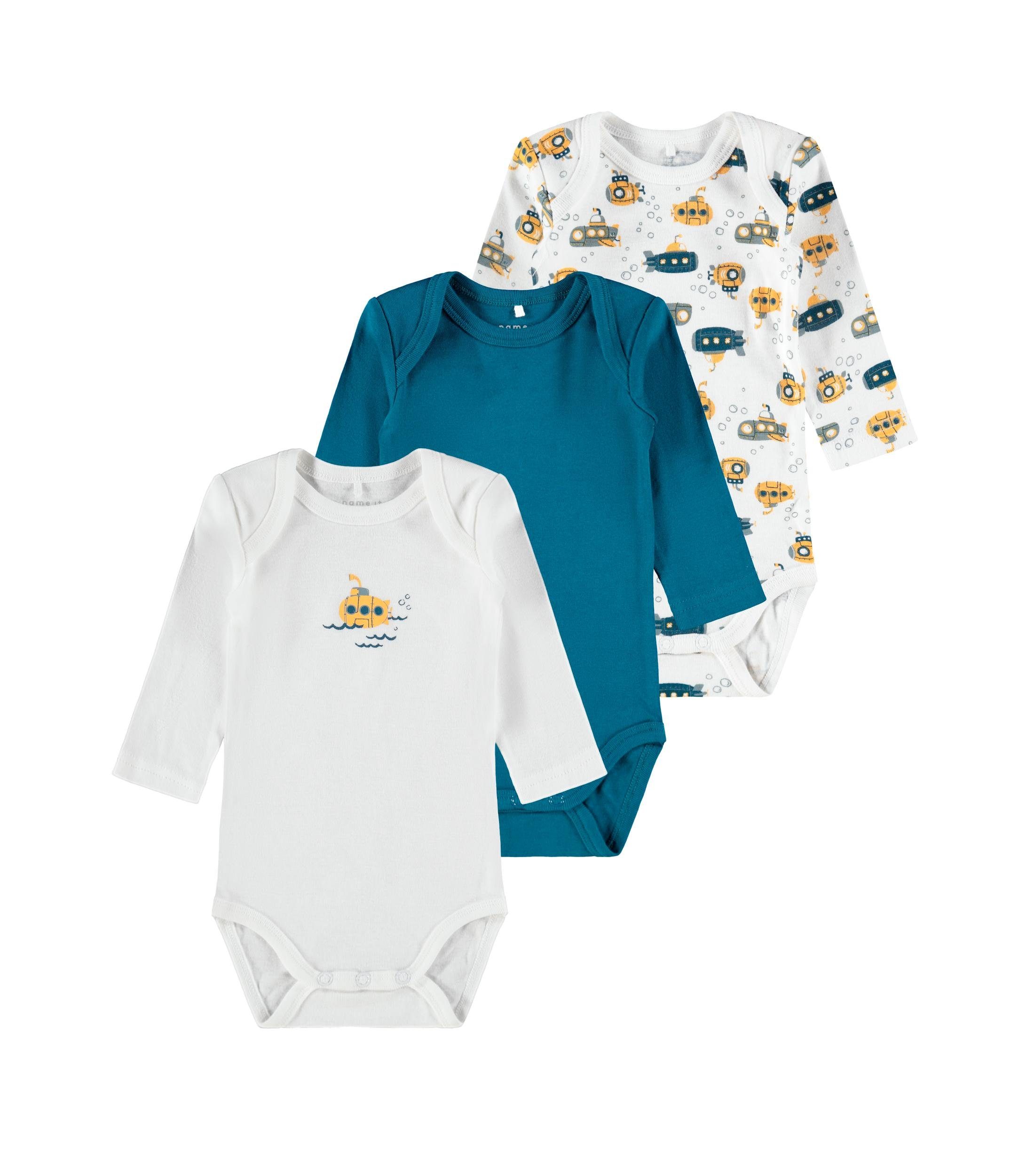 Name It Body (3-tlg) NBMBODY 3P LS LEGION BLUE