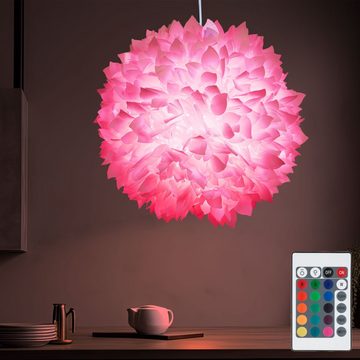 etc-shop LED Pendelleuchte, Leuchtmittel inklusive, Warmweiß, Farbwechsel, Pendel Leuchte Farbwechsel Decken Hänge Lampe im Set inklusive 7