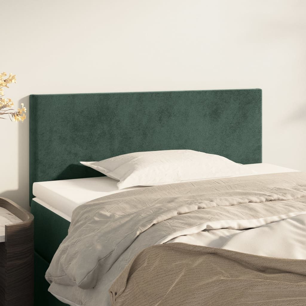 vidaXL Kopfteil Kopfteil Dunkelgrün 100x5x78/88 cm günstig online kaufen