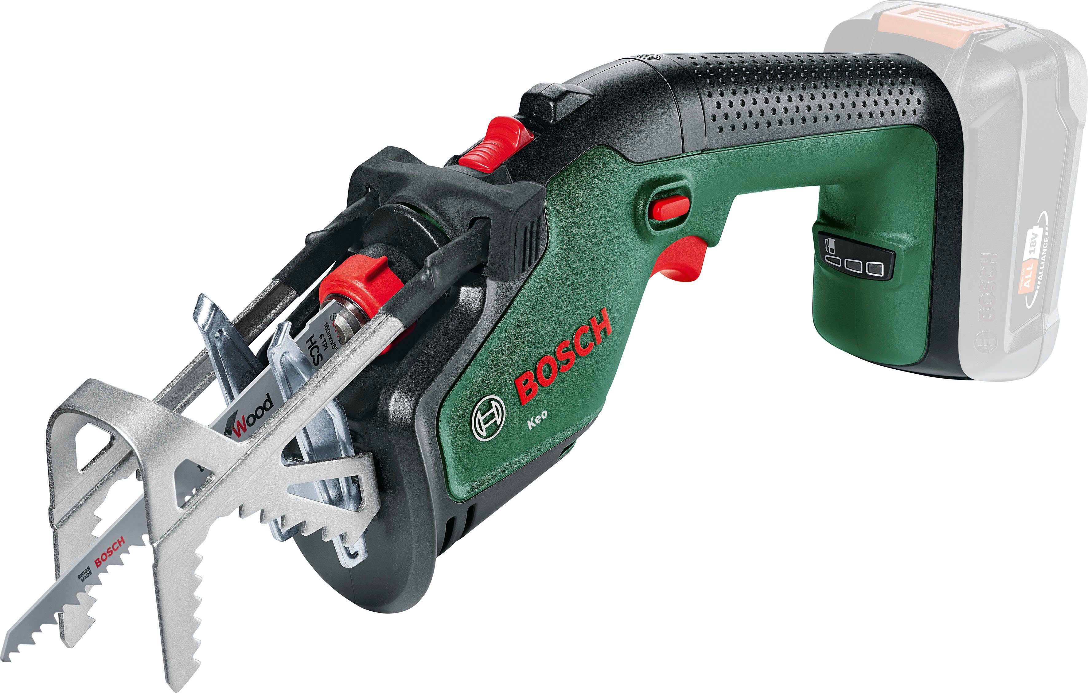 Bosch Home & Garden Akku-Säbelsäge Keo 18, mit Schweizer Präzisionsklinge, ohne Akku und Ladegerät