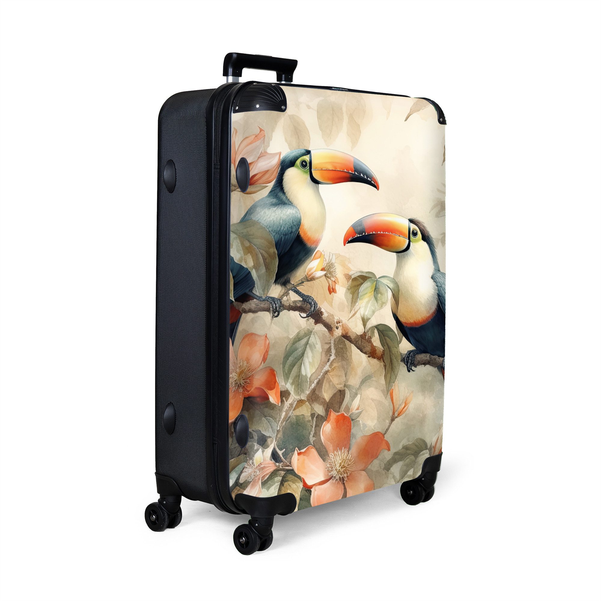 NoBoringSuitcases.com© Hartschalen-Trolley Tukan - Vögel - günstig online kaufen