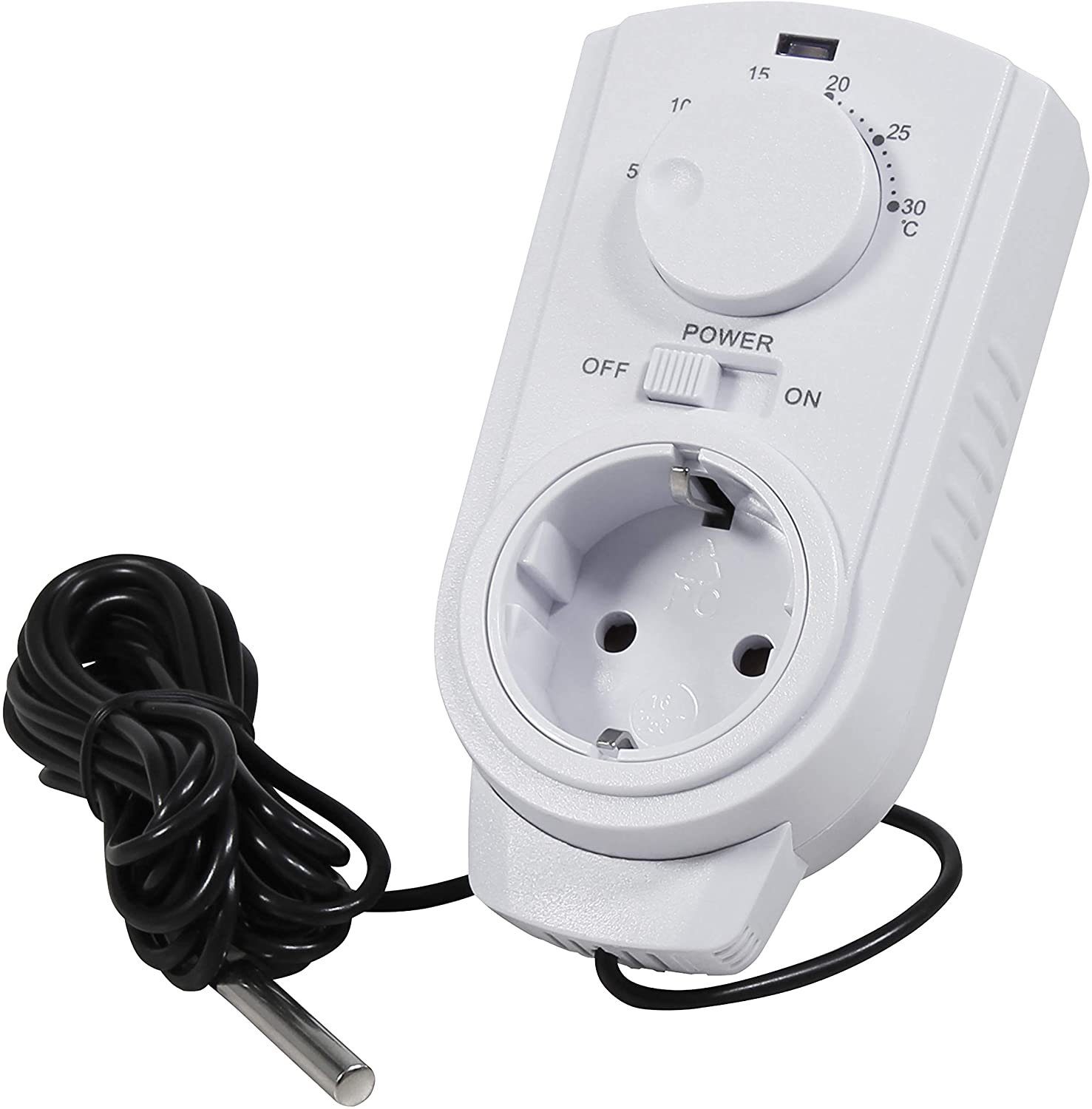 Steckdosen-Thermostat MC POWER - Steckdosen-Thermostat Klimaregelung, TCU-440, 5-30°C