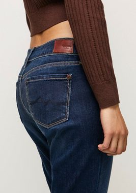 Pepe Jeans Skinny-fit-Jeans SOHO im 5-Pocket-Stil mit 1-Knopf Bund und Stretch-Anteil