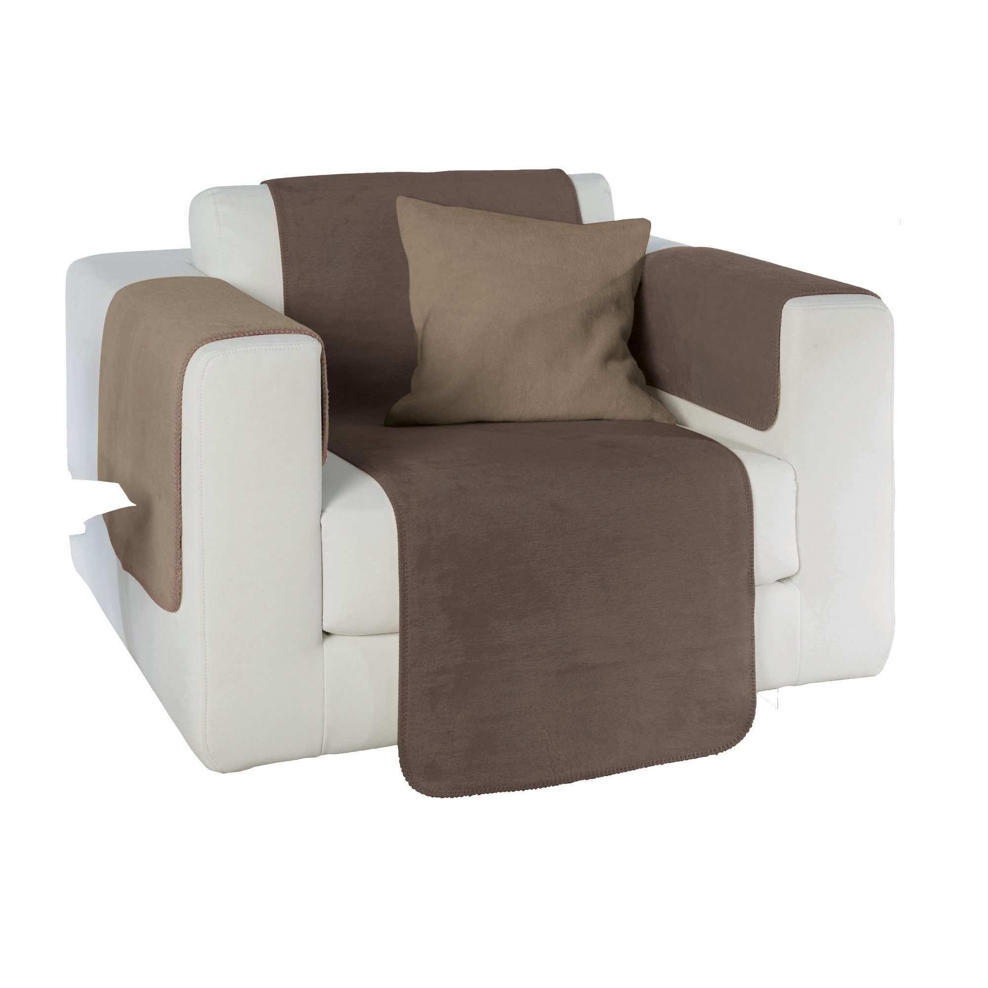 Erwin Müller Sesselschoner Sessel- und Sofaschoner "Matera", Baumwollmischung Uni