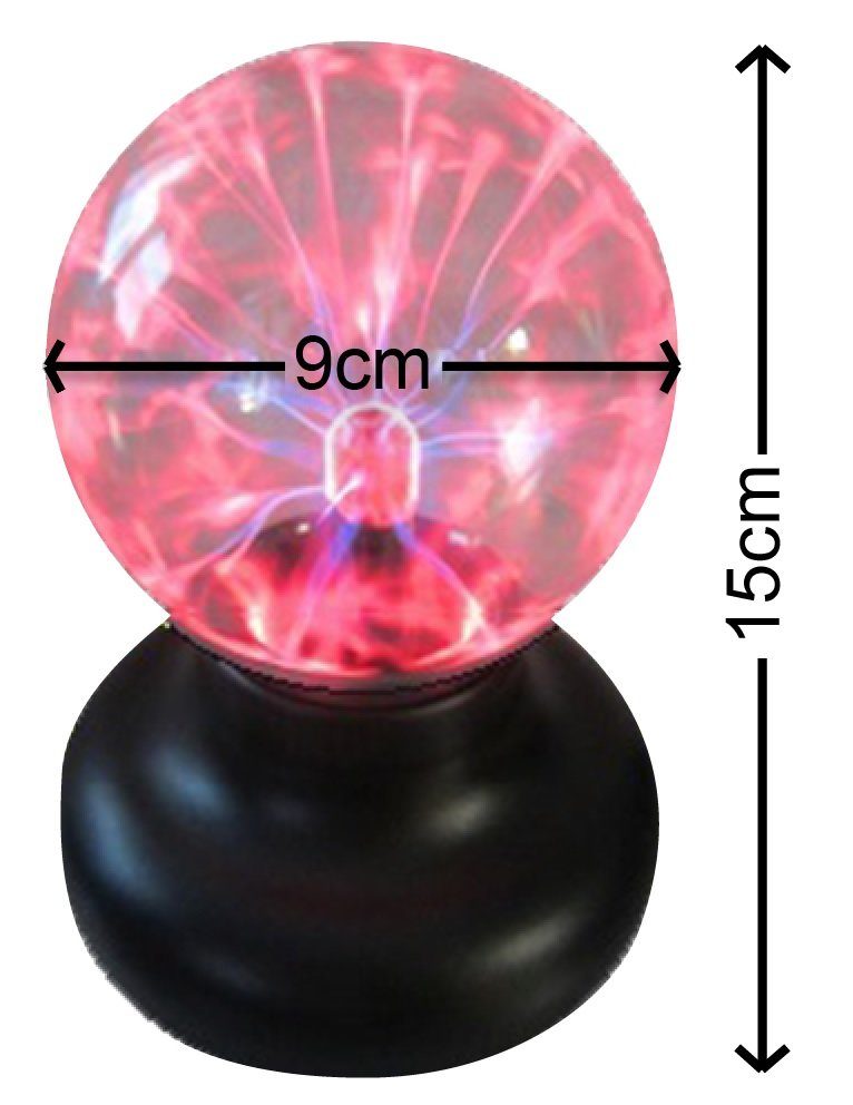 7even Discolicht Plasma Ball Rot 15cm