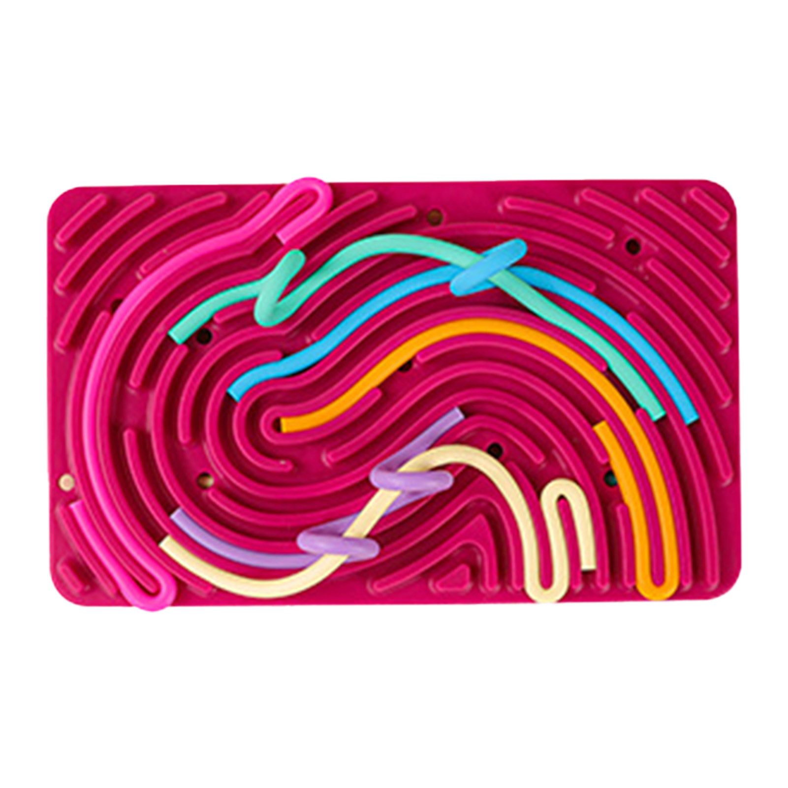 Jumpeak Lernspielzeug Sensory Activity Board Spielzeug,Doppelseitiges Silikon,Rechteckig (Sensorisches Druckpanel + Silikonstreifen (12 Stück), Sensorisch taktile Spielzeuge,Entwicklung der motorischen Fähigkeiten