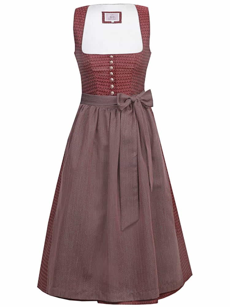 MarJo Dirndl Dirndl Sabella 75cm Länge bordeaux