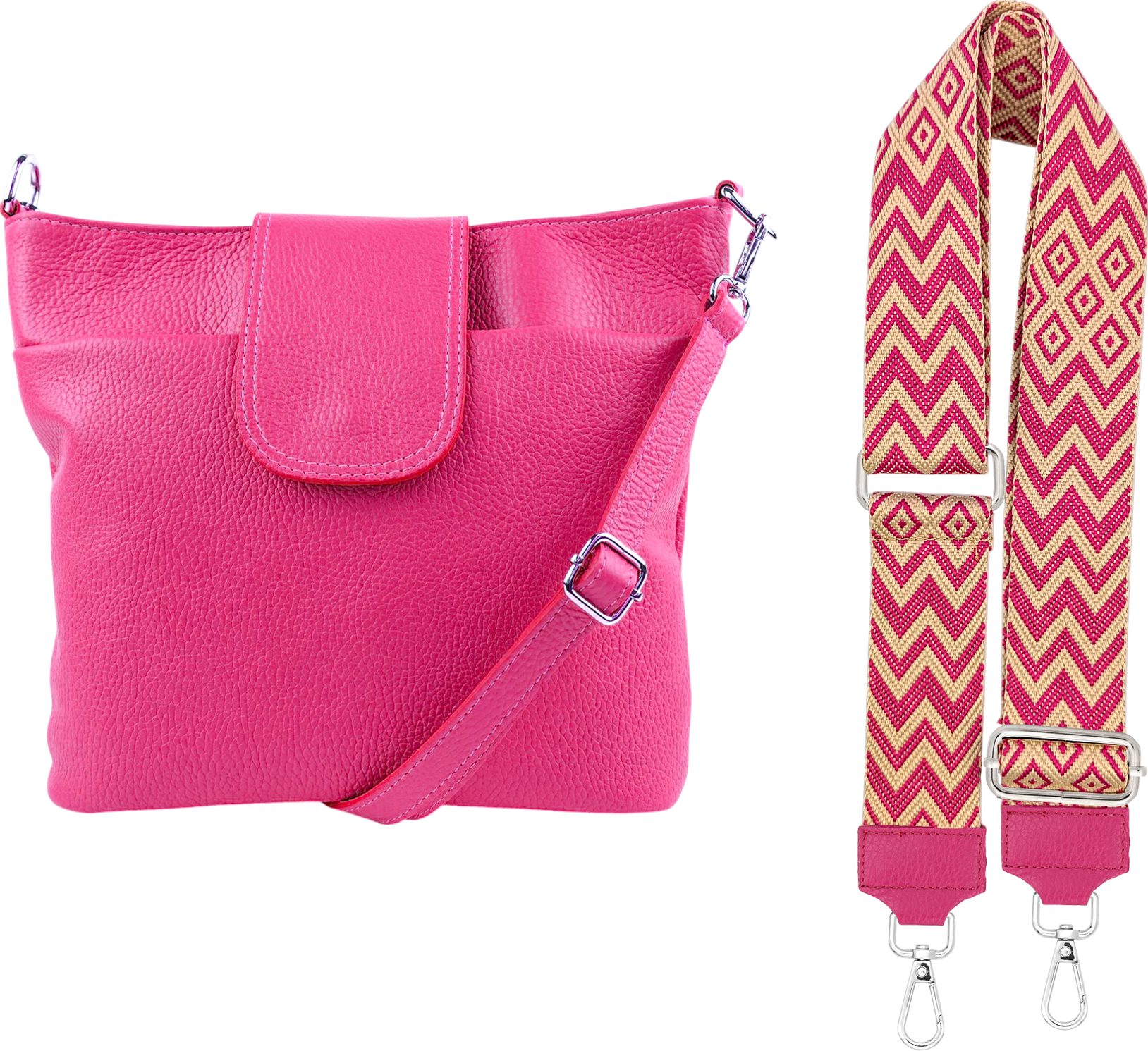 SEVA Schultertasche Umhängetasche Damen Echtleder mit günstig online kaufen