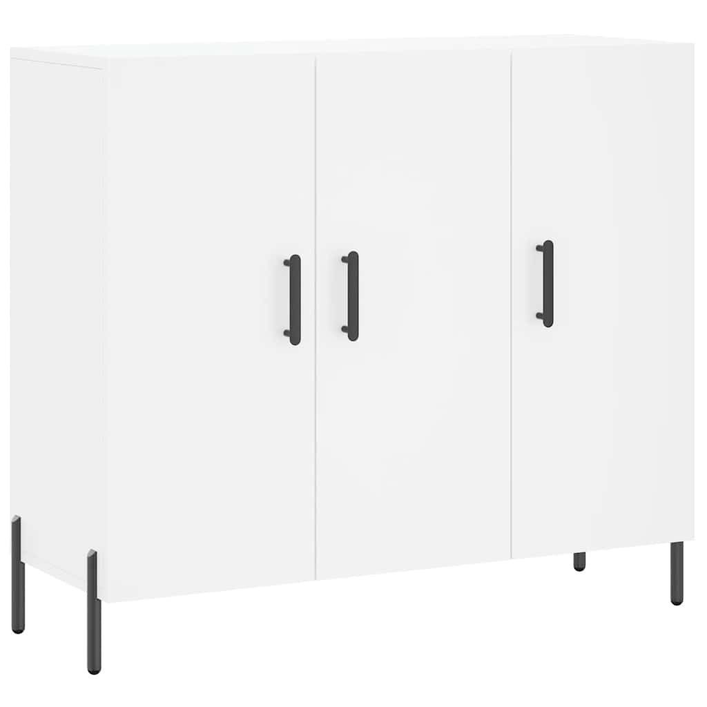 vidaXL Sideboard Sideboard Weiß 90x34x80 cm Holzwerkstoff (1 St)