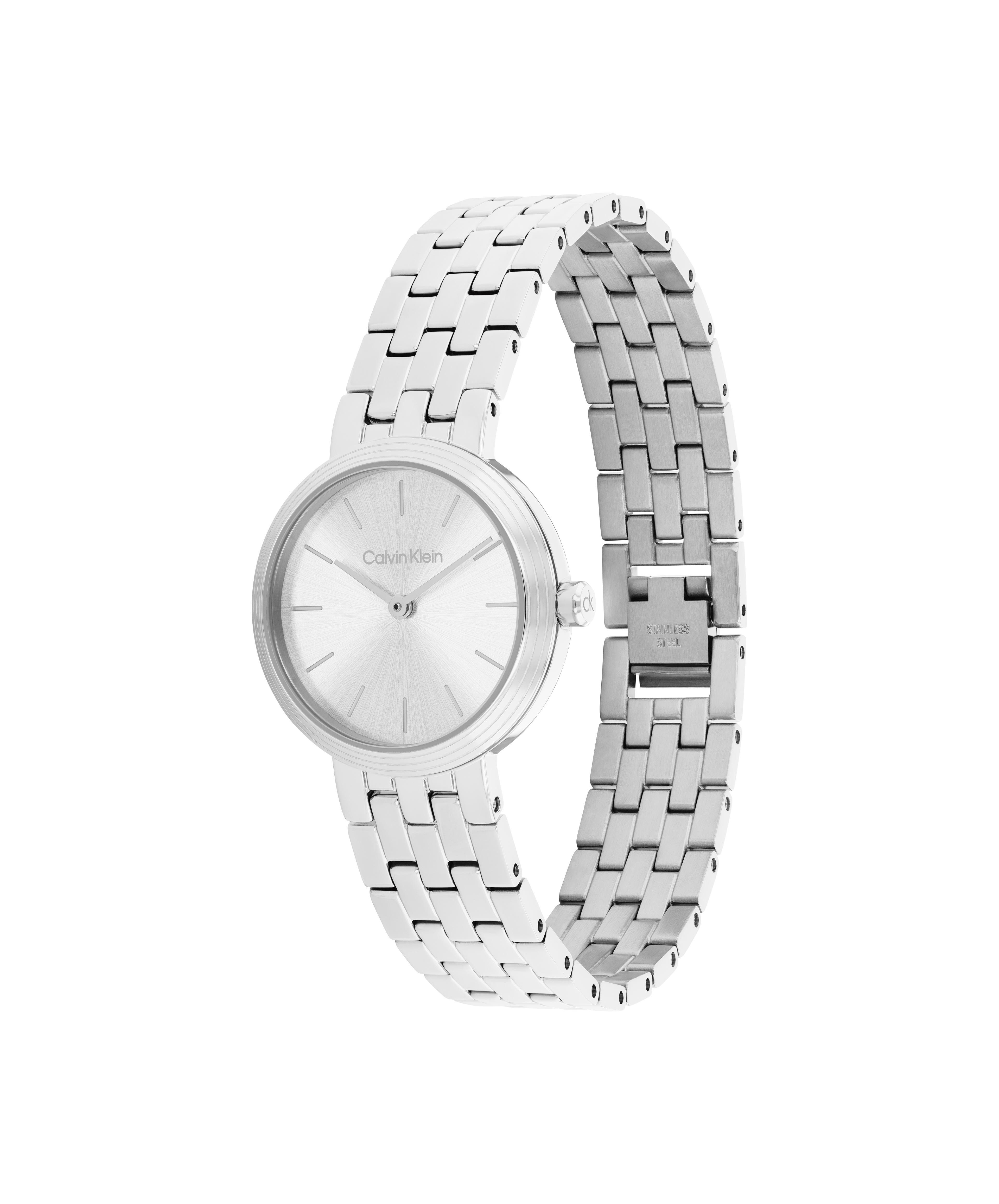 Calvin Klein Quarzuhr FORME 25100186, Armbanduhr, Damenuhr, Edelstahlarmband, analog