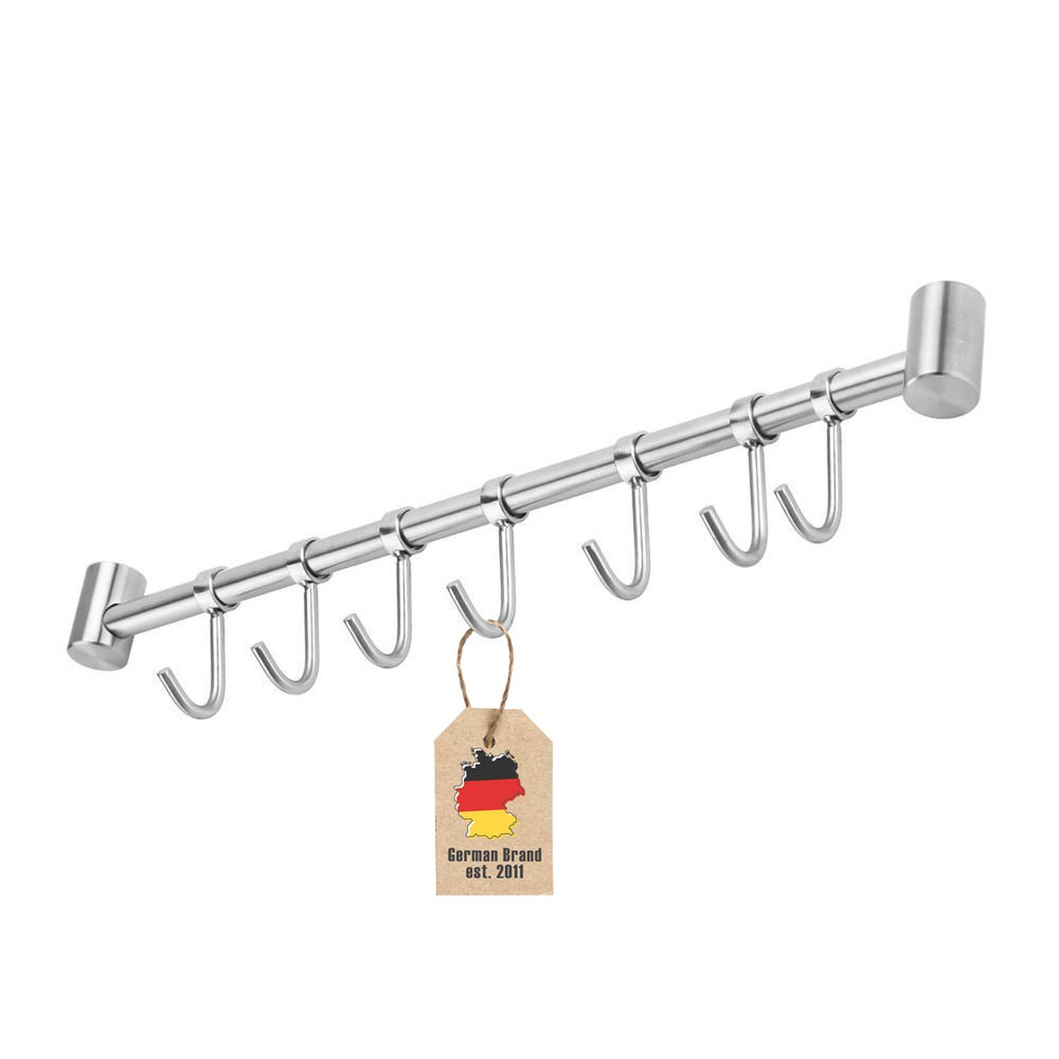 Intirilife Hakenleiste, (1 St., 1x Küchenleiste inkl. Montagematerial), Küchenleiste Hängeleiste Hakenleiste Küchenutensilienhalter Reiling