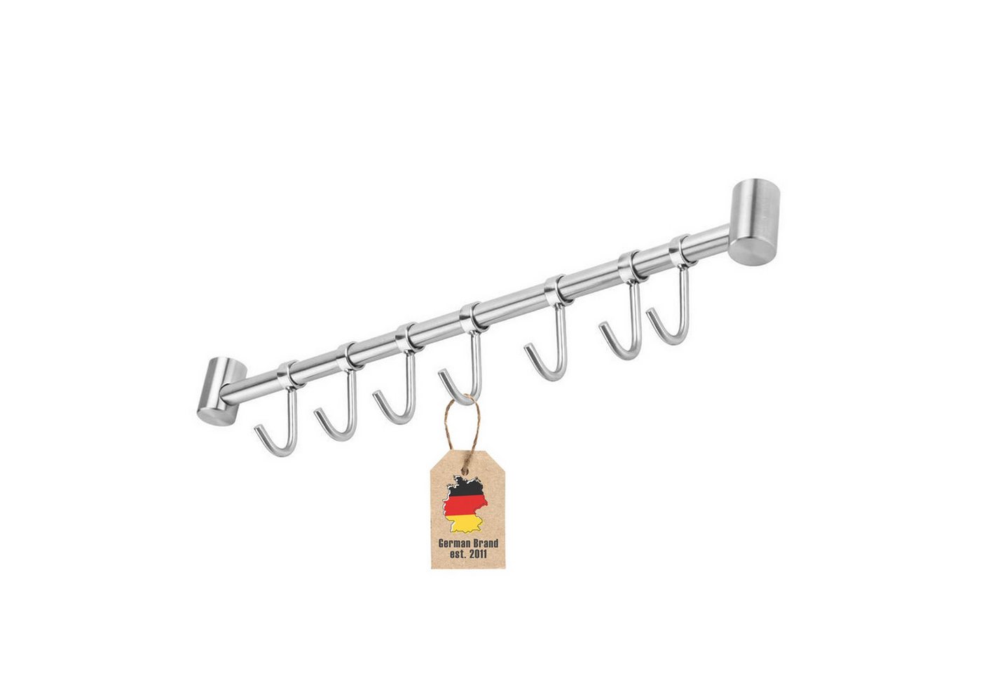 Intirilife Hakenleiste, (1 St., 1x Küchenleiste inkl. Montagematerial), Küchenleiste Hängeleiste Hakenleiste Küchenutensilienhalter Reiling