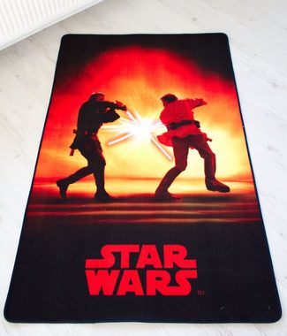 Teppich Star Wars SW-2 Duell Skywalker & Lucke Skywalker Kinderteppich 160 x 100, Star Wars, Rechteckig, Höhe: 5 mm