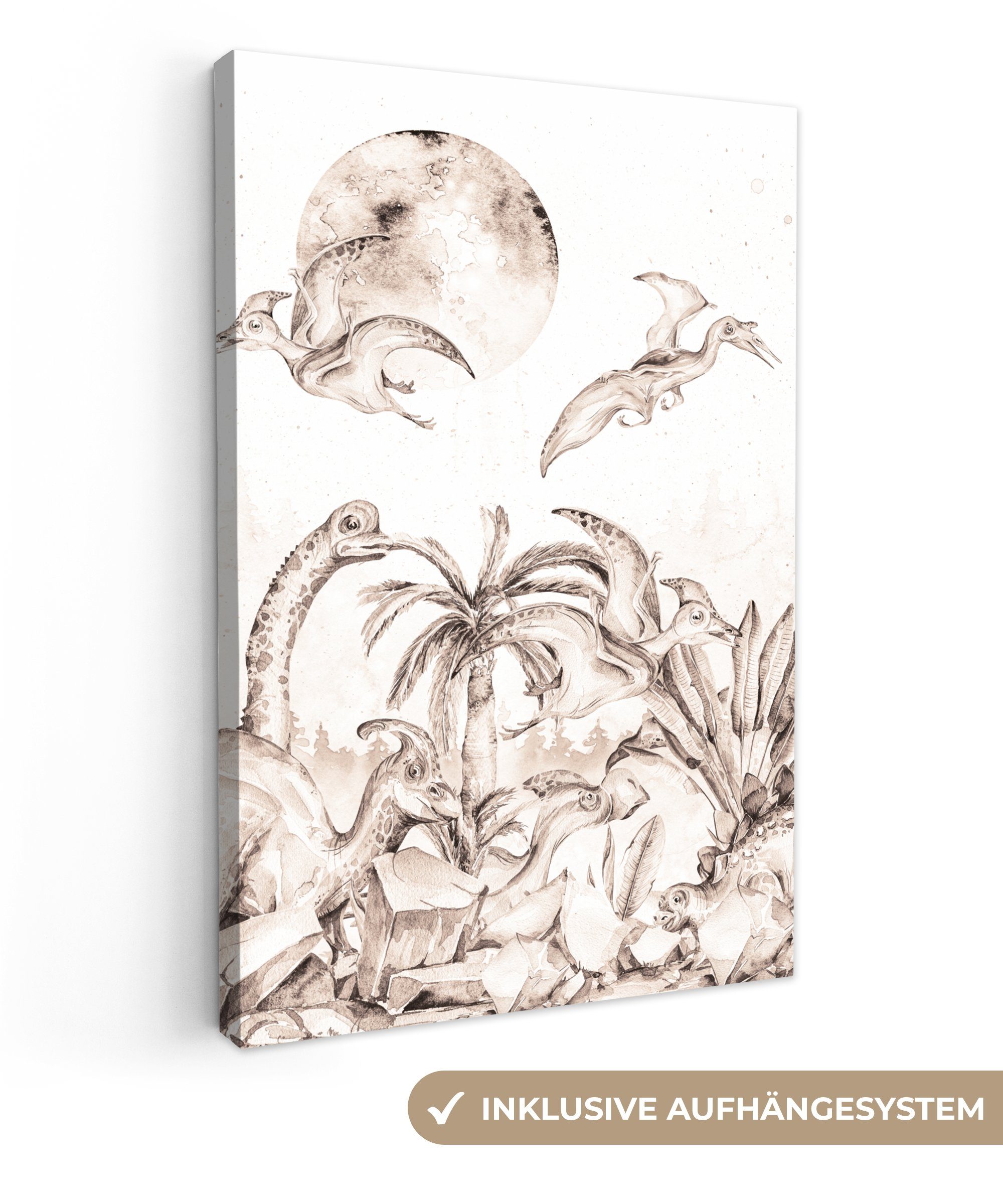 OneMillionCanvasses® Leinwandbild Dino - Kinder - günstig online kaufen