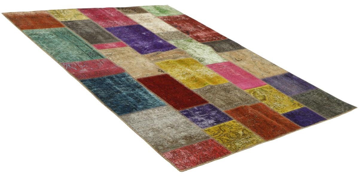 Orientteppich Patchwork mm Nain 171x232 rechteckig, Handgeknüpfter Moderner 5 Trading, Höhe: Orientteppich