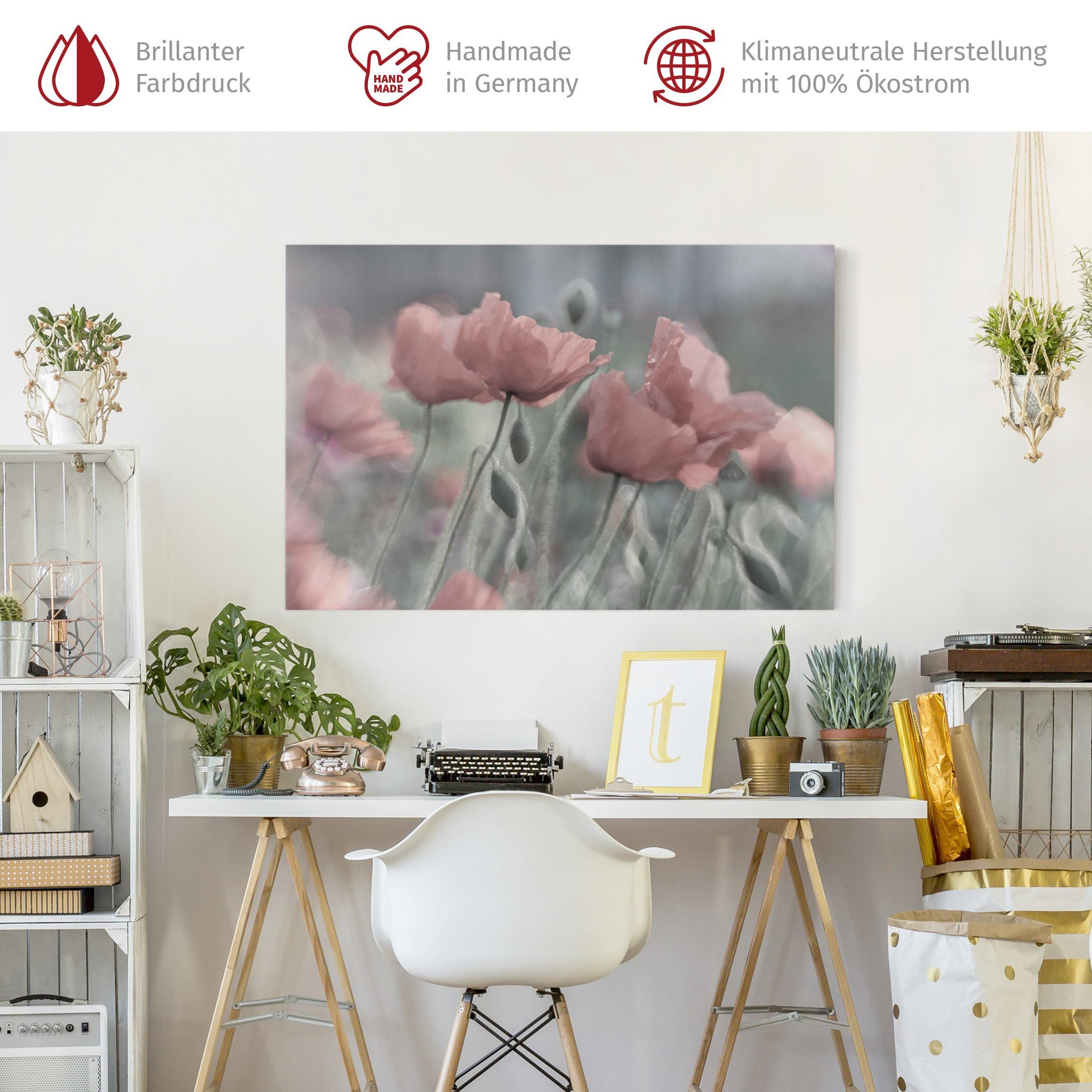 Bilderdepot24 Leinwandbild Blume Natur Modern Malerei günstig online kaufen