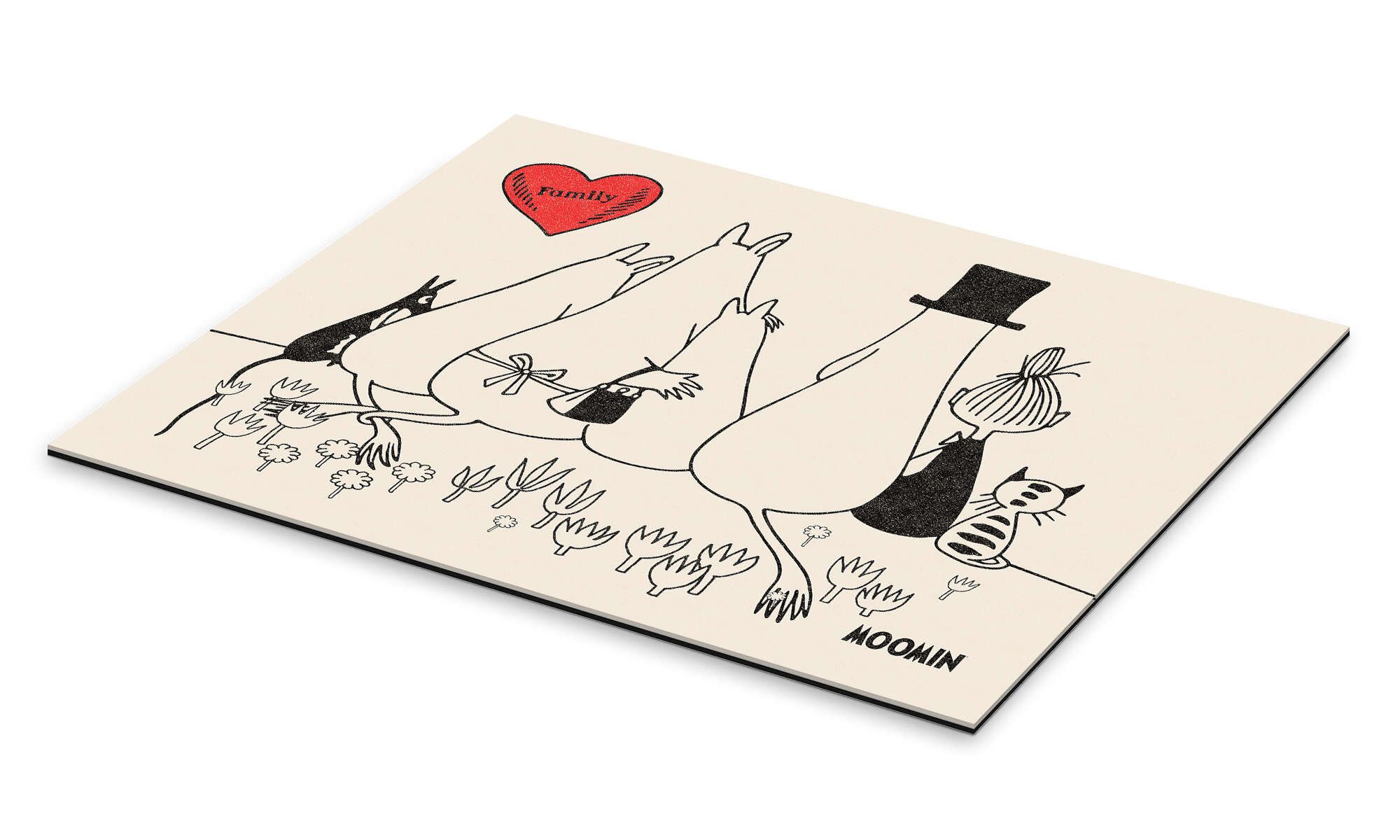 Posterlounge Poster Moomin, Moomin Family, Babyzimmer günstig online kaufen