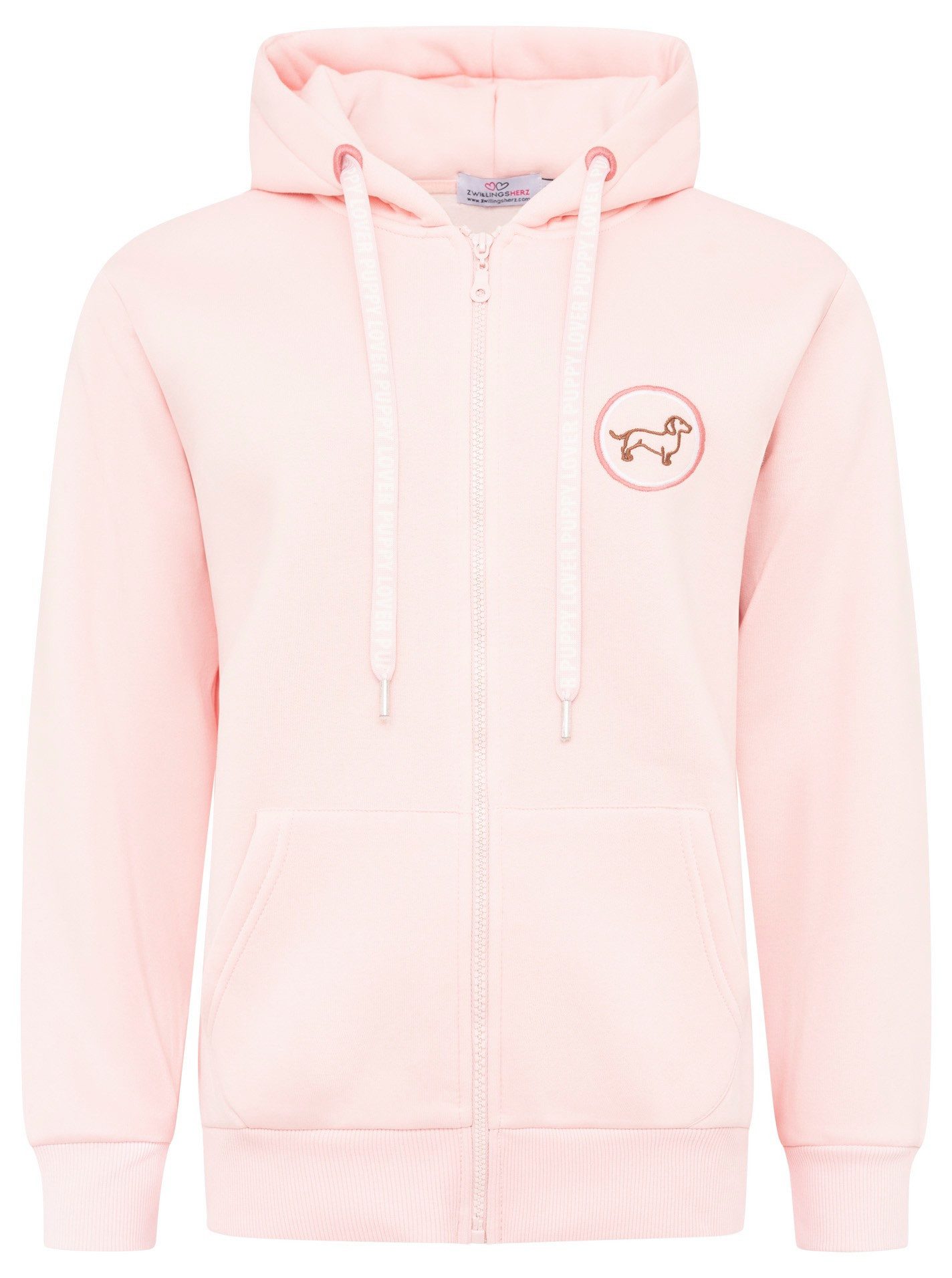 Zwillingsherz Kapuzensweatjacke Zwillingsherz Hoodiejacke "Puppy Lover günstig online kaufen